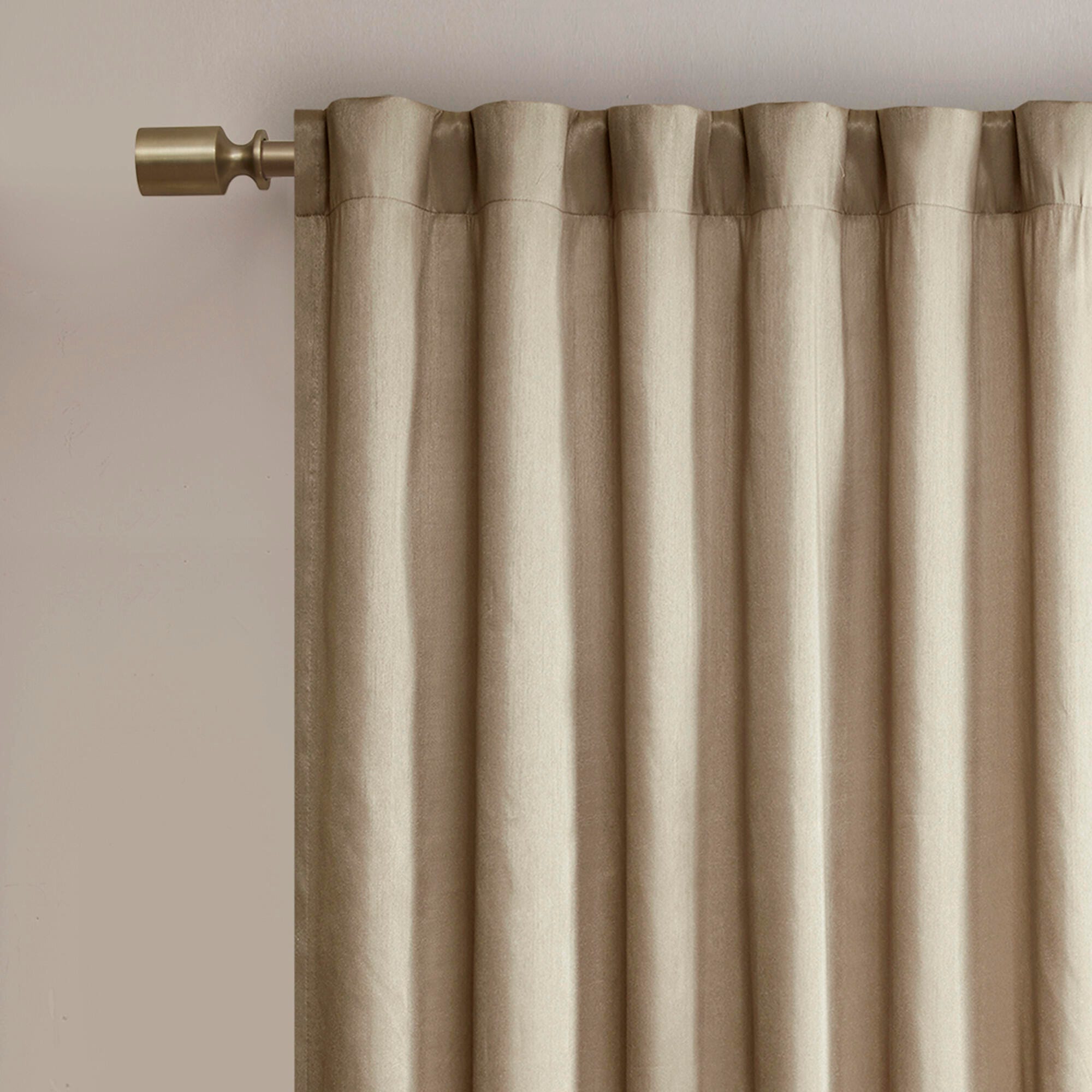 Madison Park Aden Andora Window Curtain, Tan, large