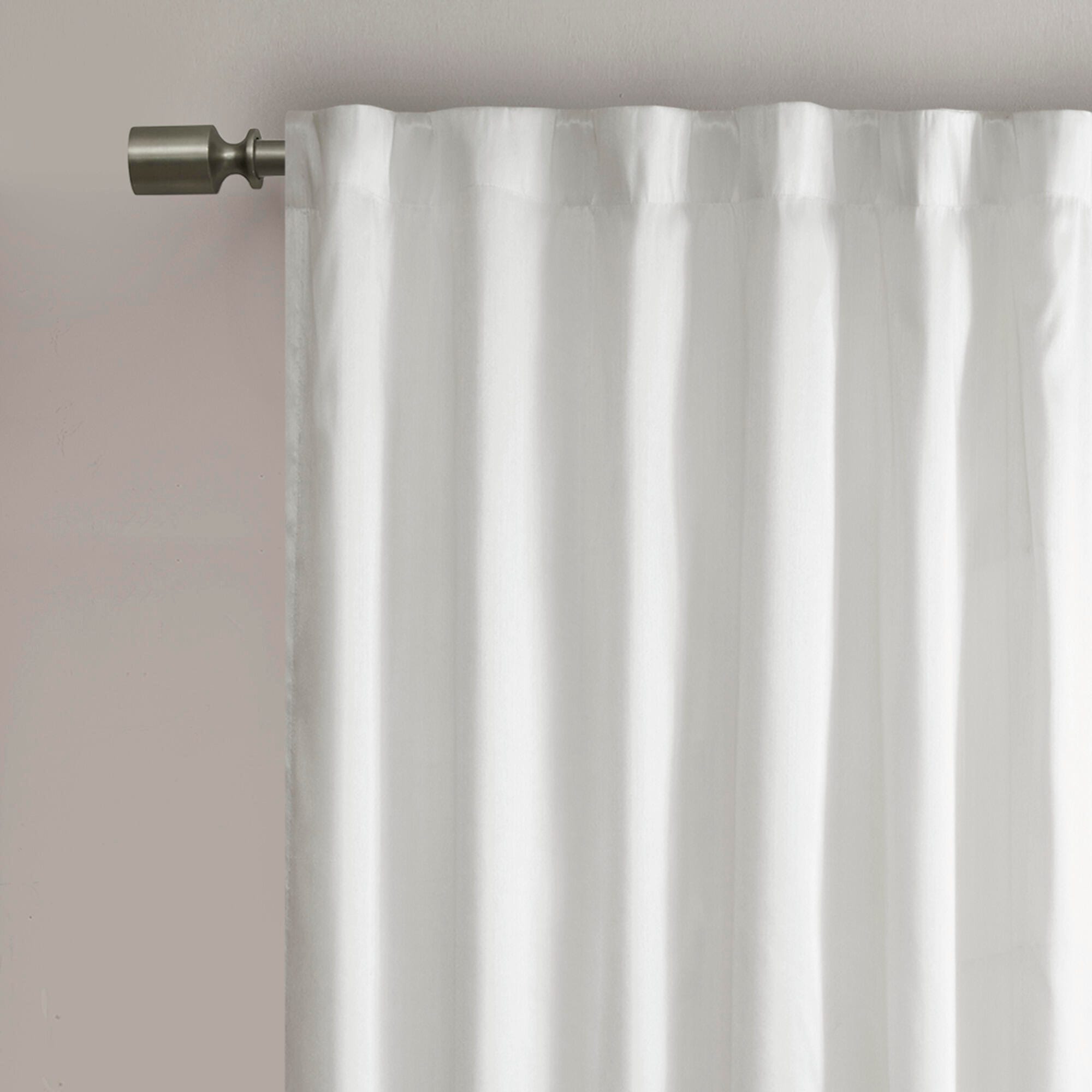 Madison Park Aden Andora Window Curtain, White, large