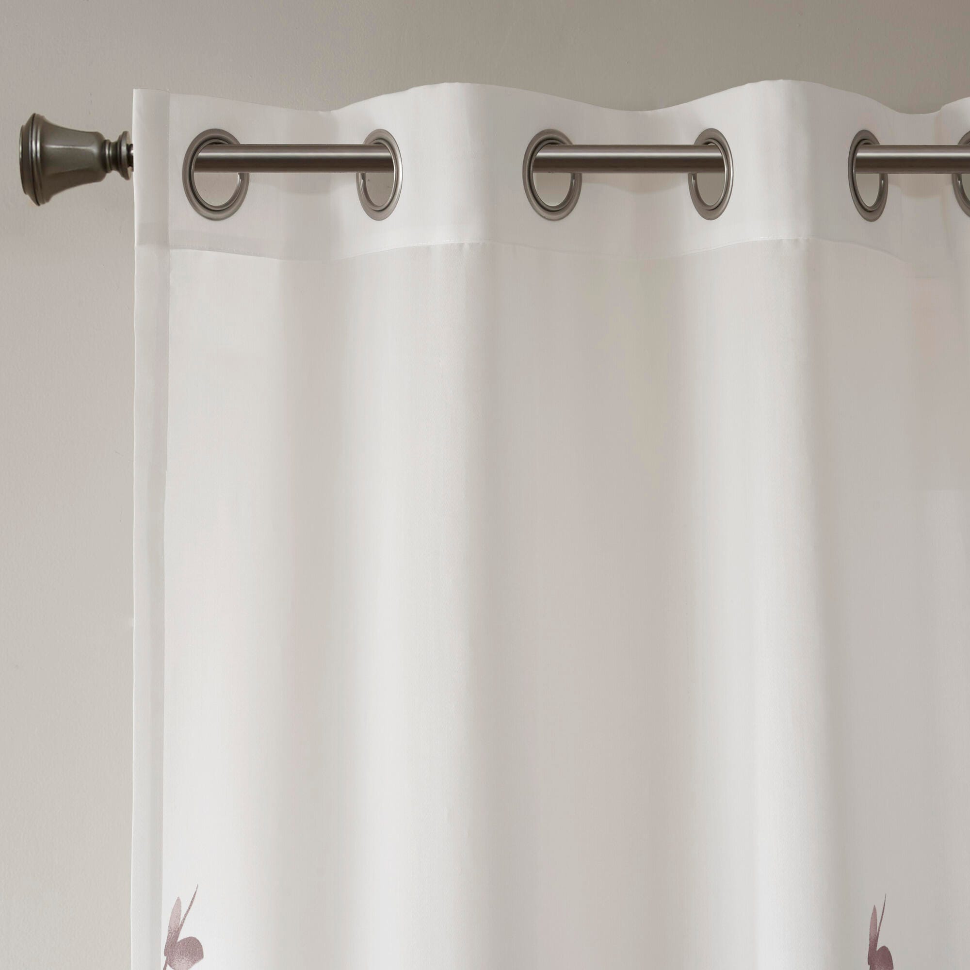 Madison Park Cecily Printed Window Panel, Mauve, large