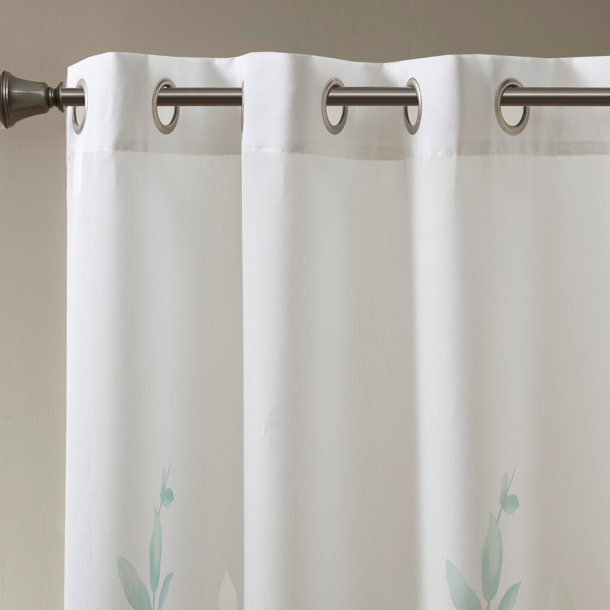 Madison Park Cecily Printed Window Panel, Aqua, large