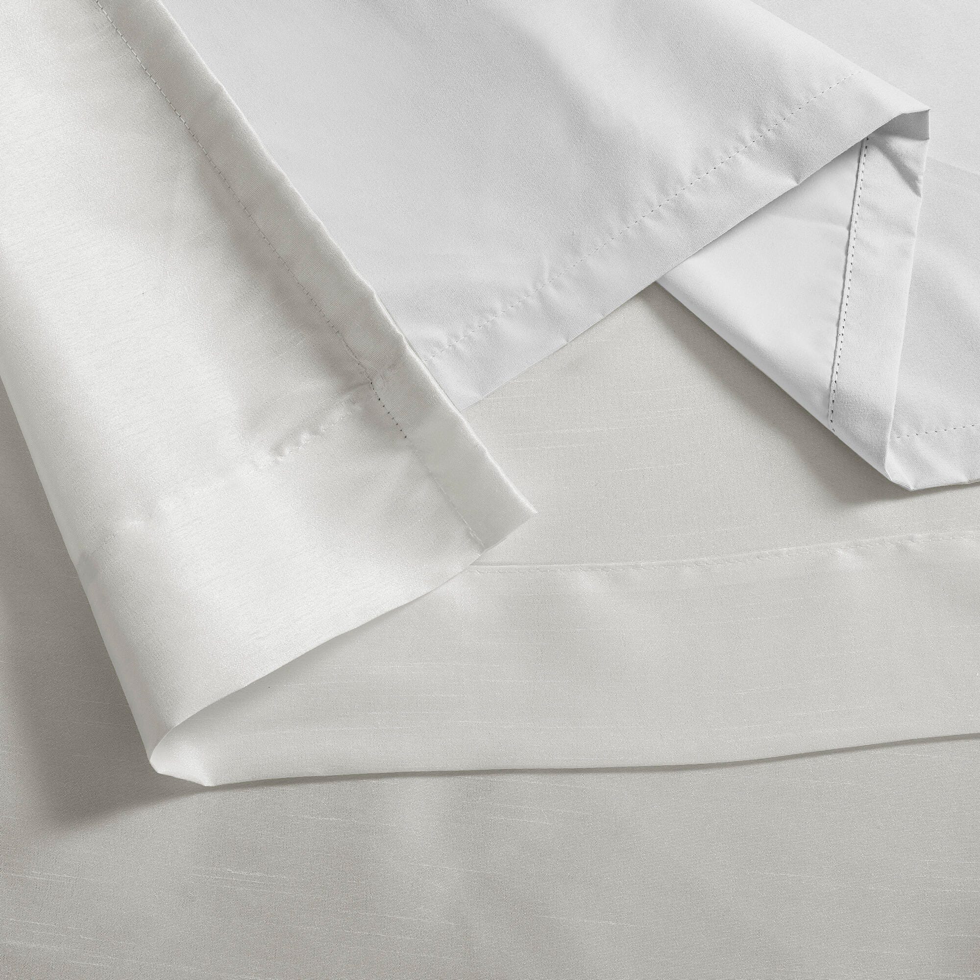 Madison Park Lillian Emilia Twist Tab Total Blackout Window Curtain, White, large