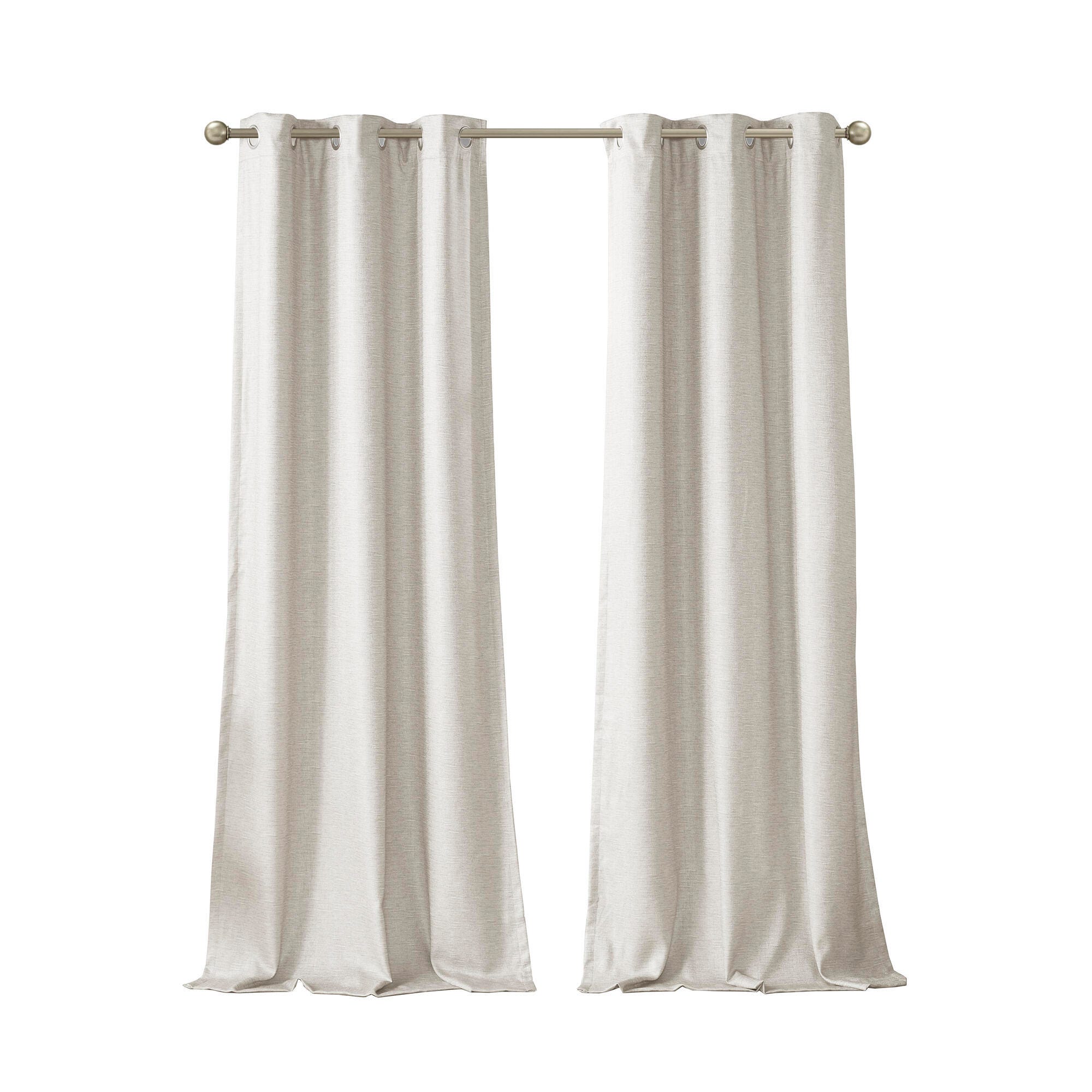 SunSmart Como Tonal Printed Faux Silk Total Blackout Window Panel Pair