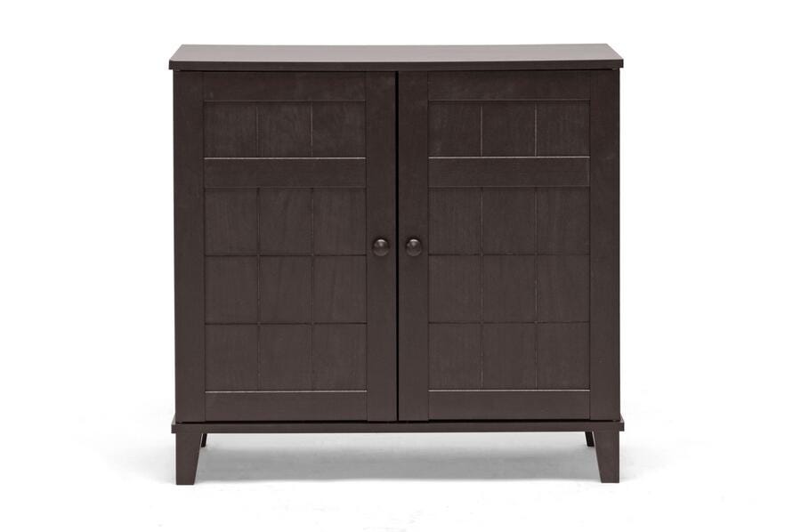 Baxton Studio Glidden Short Modern Shoe Cabinet, , large