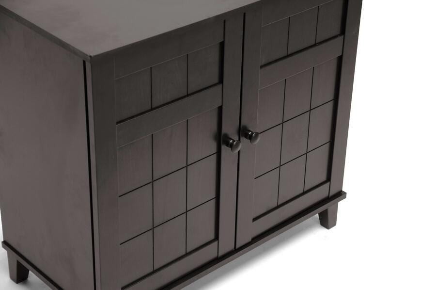 Baxton Studio Glidden Short Modern Shoe Cabinet, , large