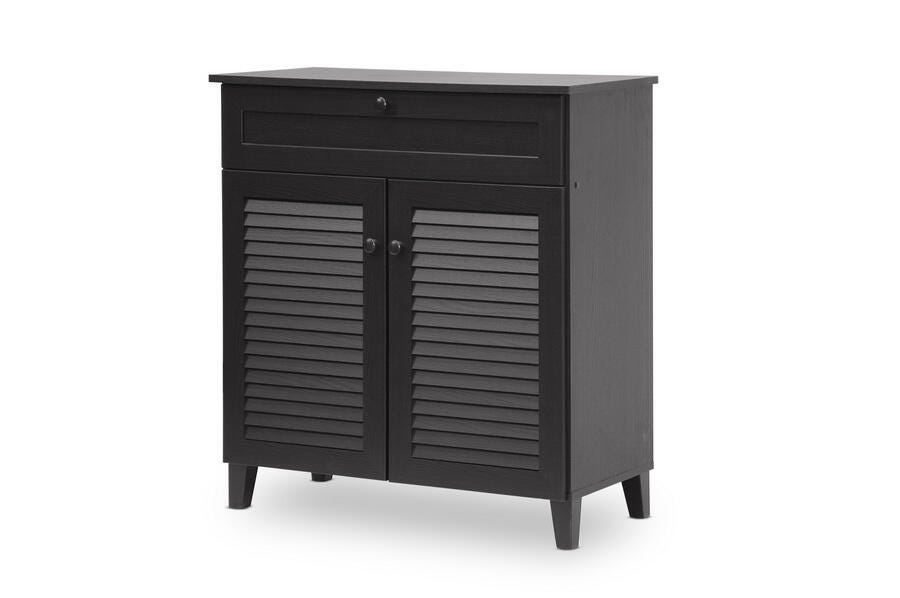 Baxton Studio Calvin Shoe Storage Cabinet, , large