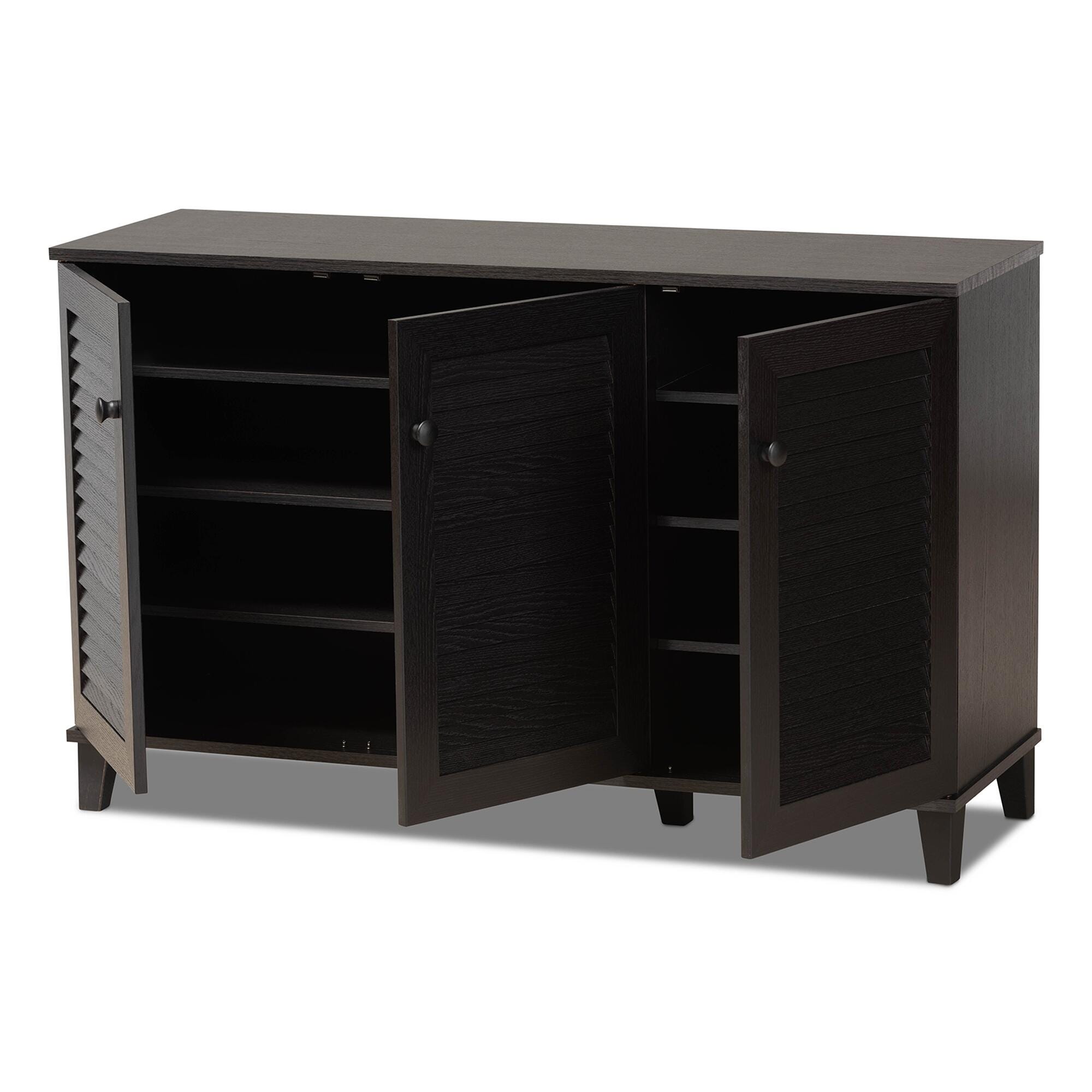 Baxton Studio Warren Shoe Storage Cabinet, , large
