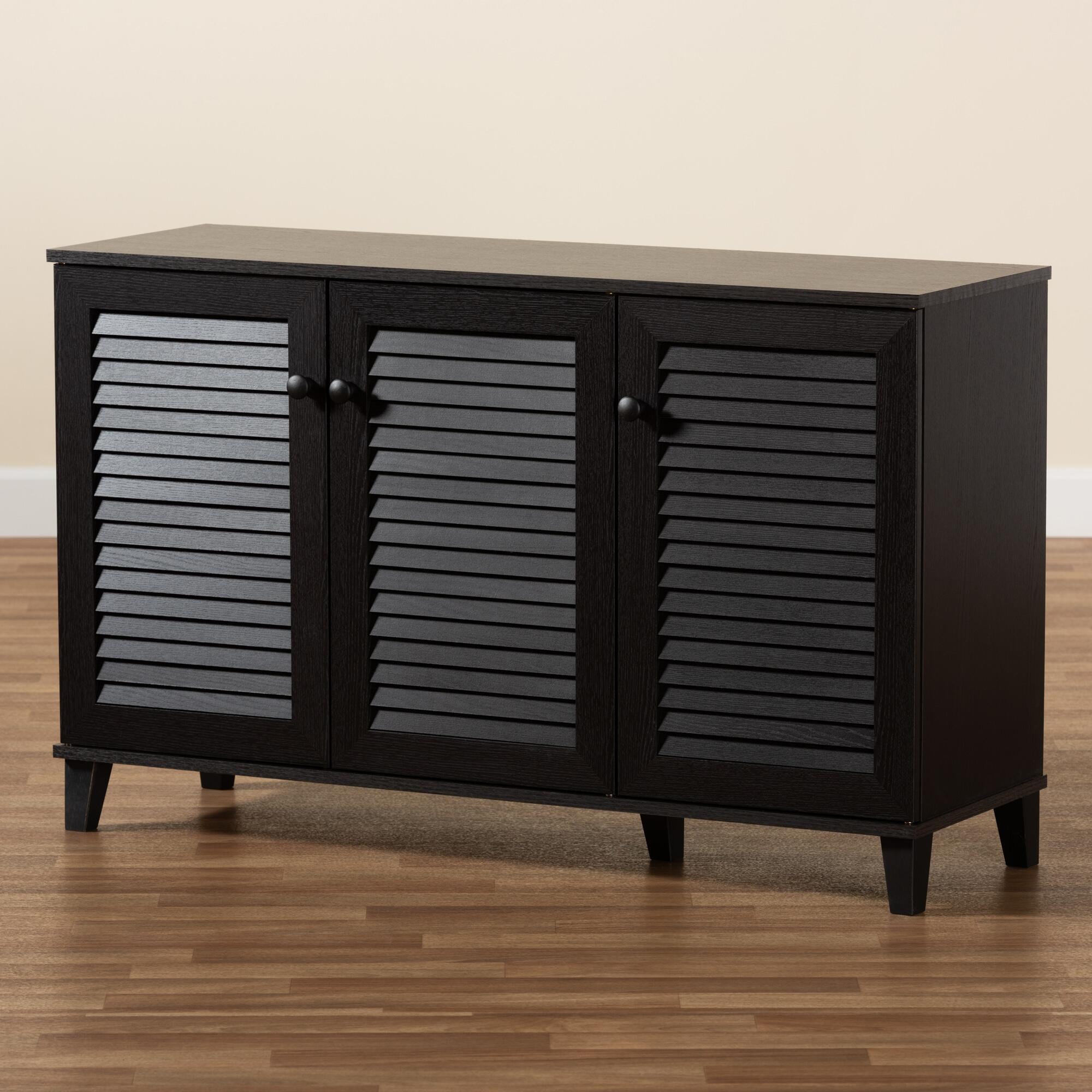 Baxton Studio Warren Shoe Storage Cabinet, , large