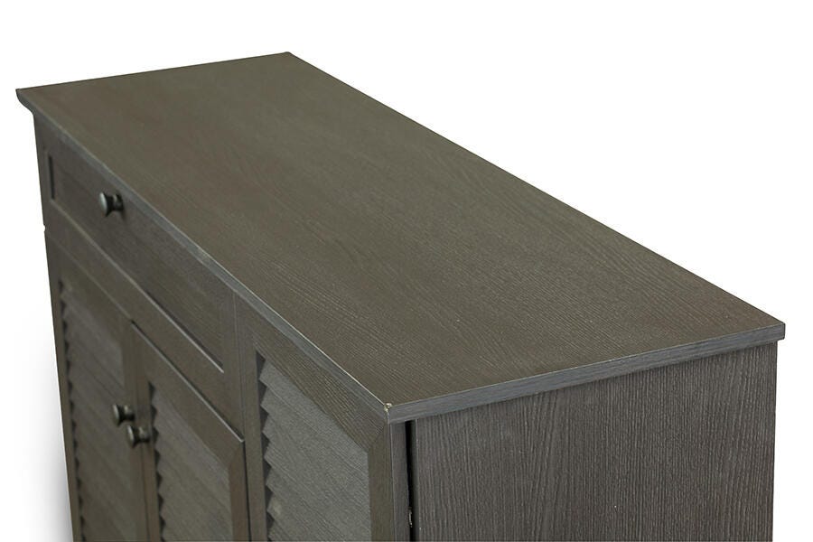 Baxton Studio Pocillo Pocillo Wood Shoe Storage Cabinet, , large