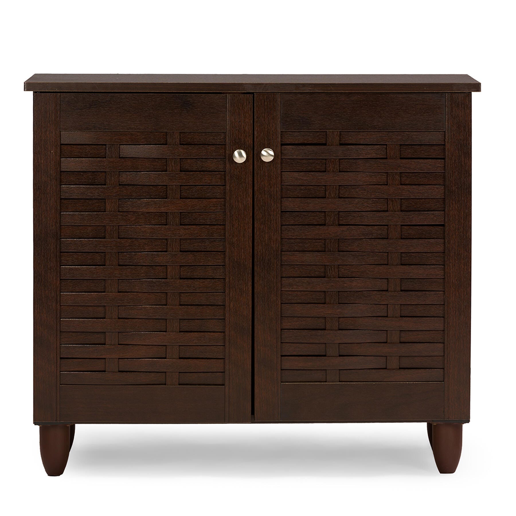Baxton Studio Winda 2-Door Shoe Storage Cabinet, , large