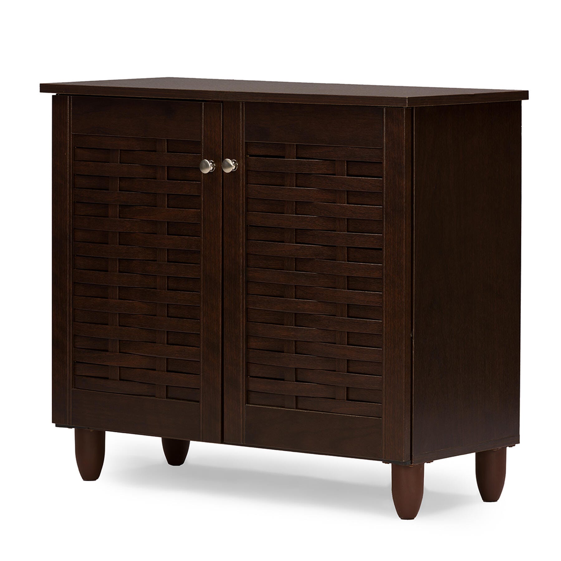 Baxton Studio Winda 2-Door Shoe Storage Cabinet, , large