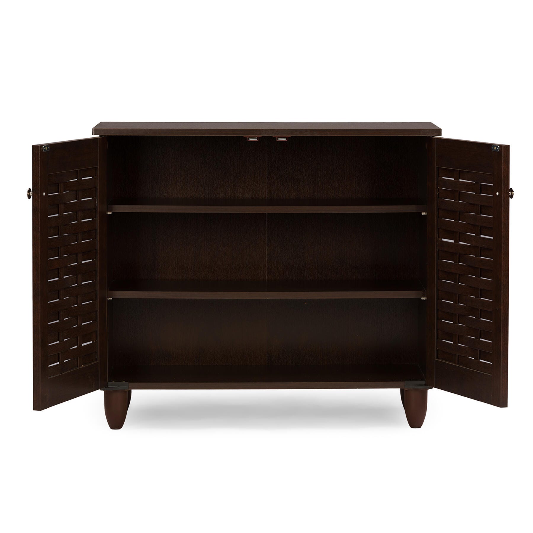 Baxton Studio Winda 2-Door Shoe Storage Cabinet, , large