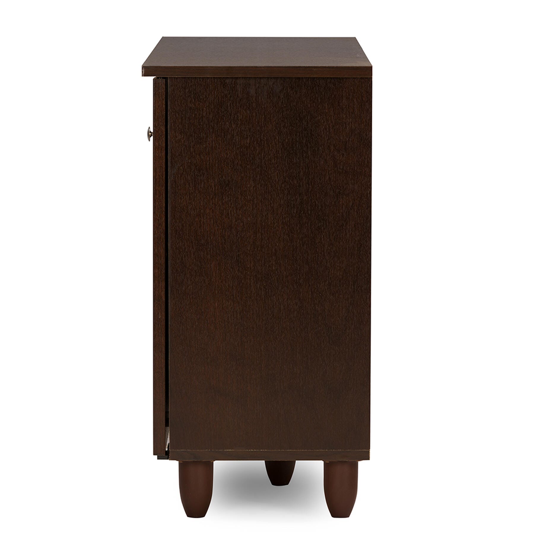 Baxton Studio Winda 3-Door Shoe Storage Cabinet, , large