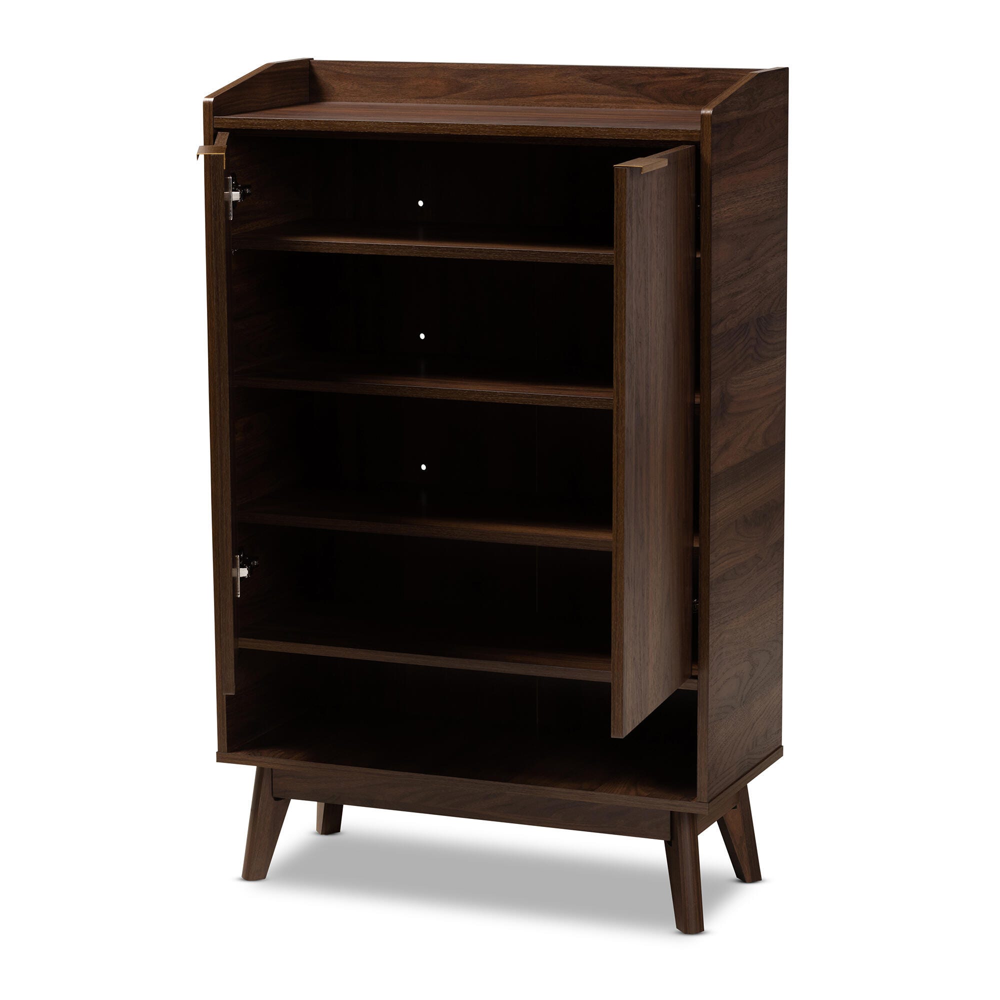 Baxton Studio Lena 5-Shelf Shoe Cabinet, , large