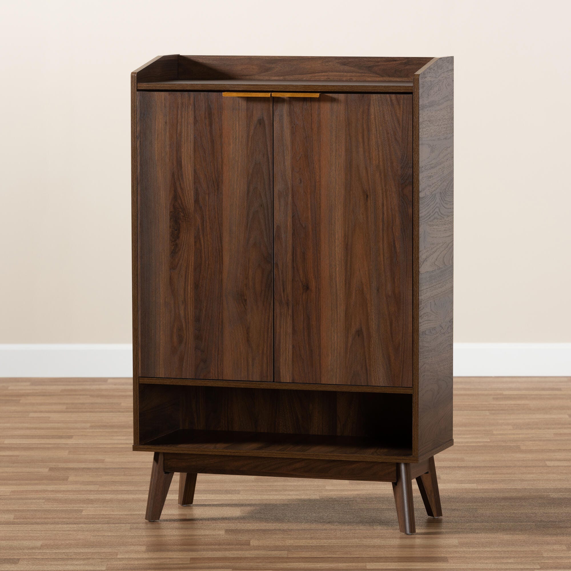 Baxton Studio Lena 5-Shelf Shoe Cabinet, , large