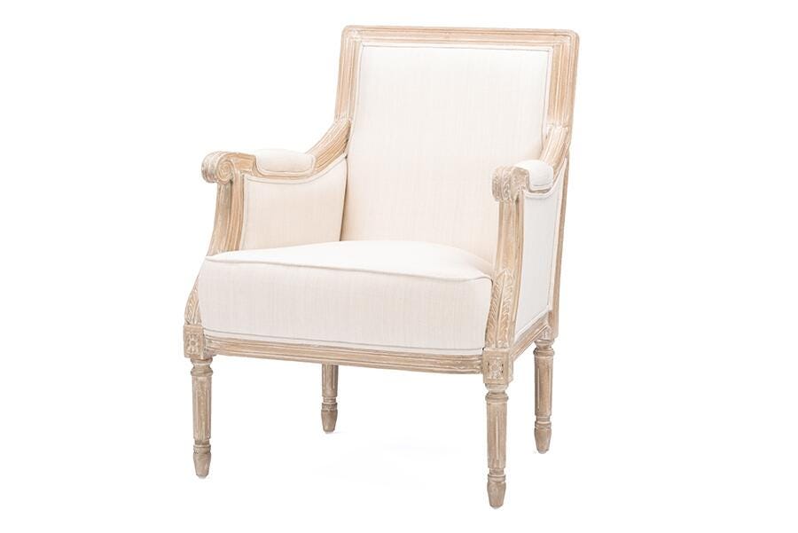 Baxton Studio Chavanon French Accent Chair, , large