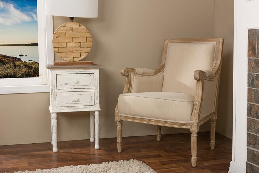 Baxton Studio Chavanon French Accent Chair, , large