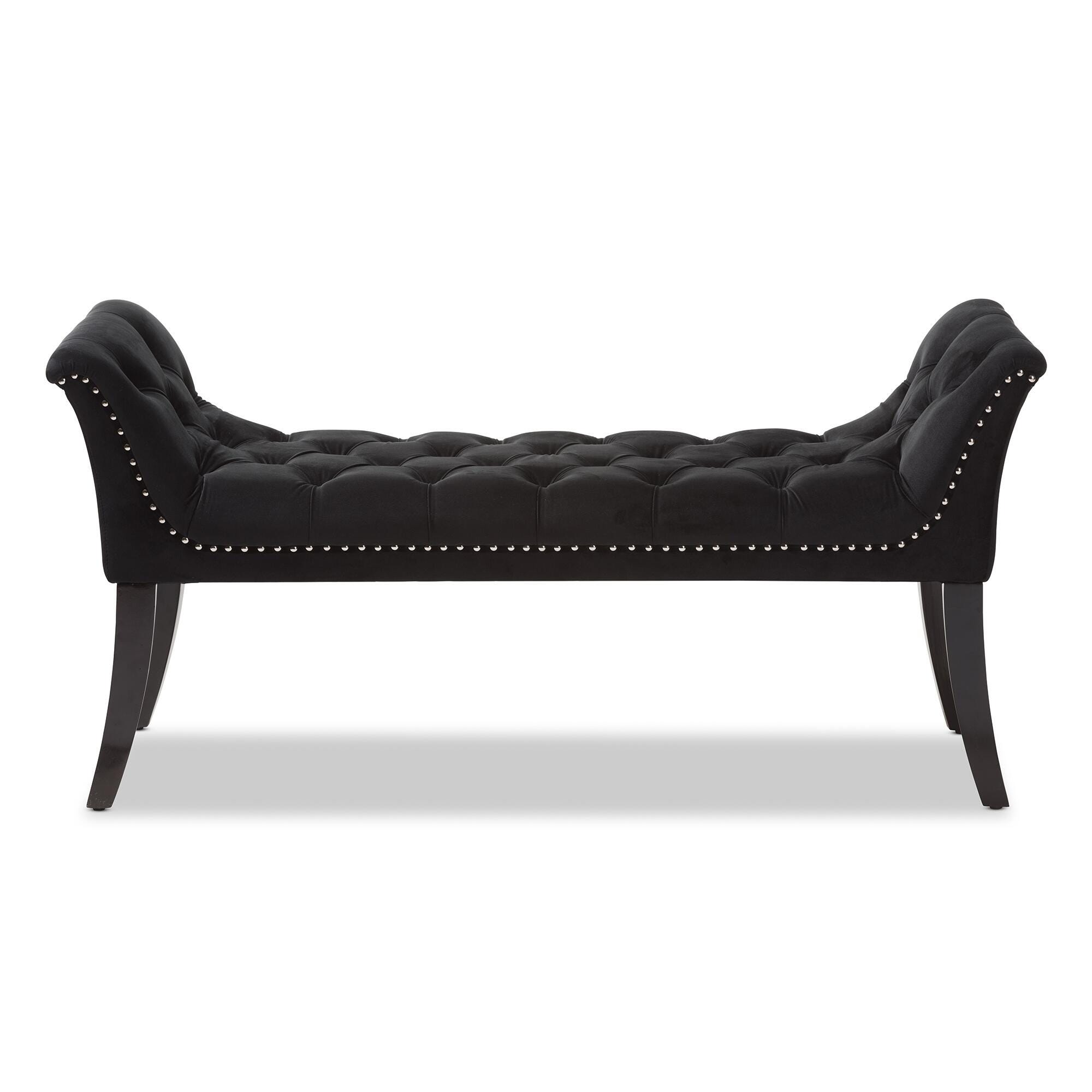 Baxton Studio Chandelle Upholstered Bench, , large
