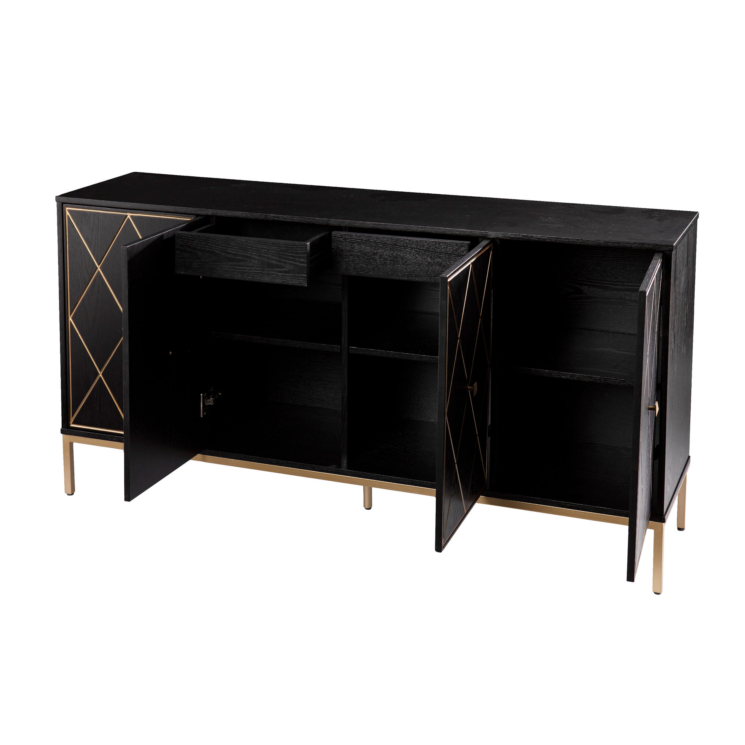 Southern Enterprises Erdan Sideboard Cabinet with Storage, , large