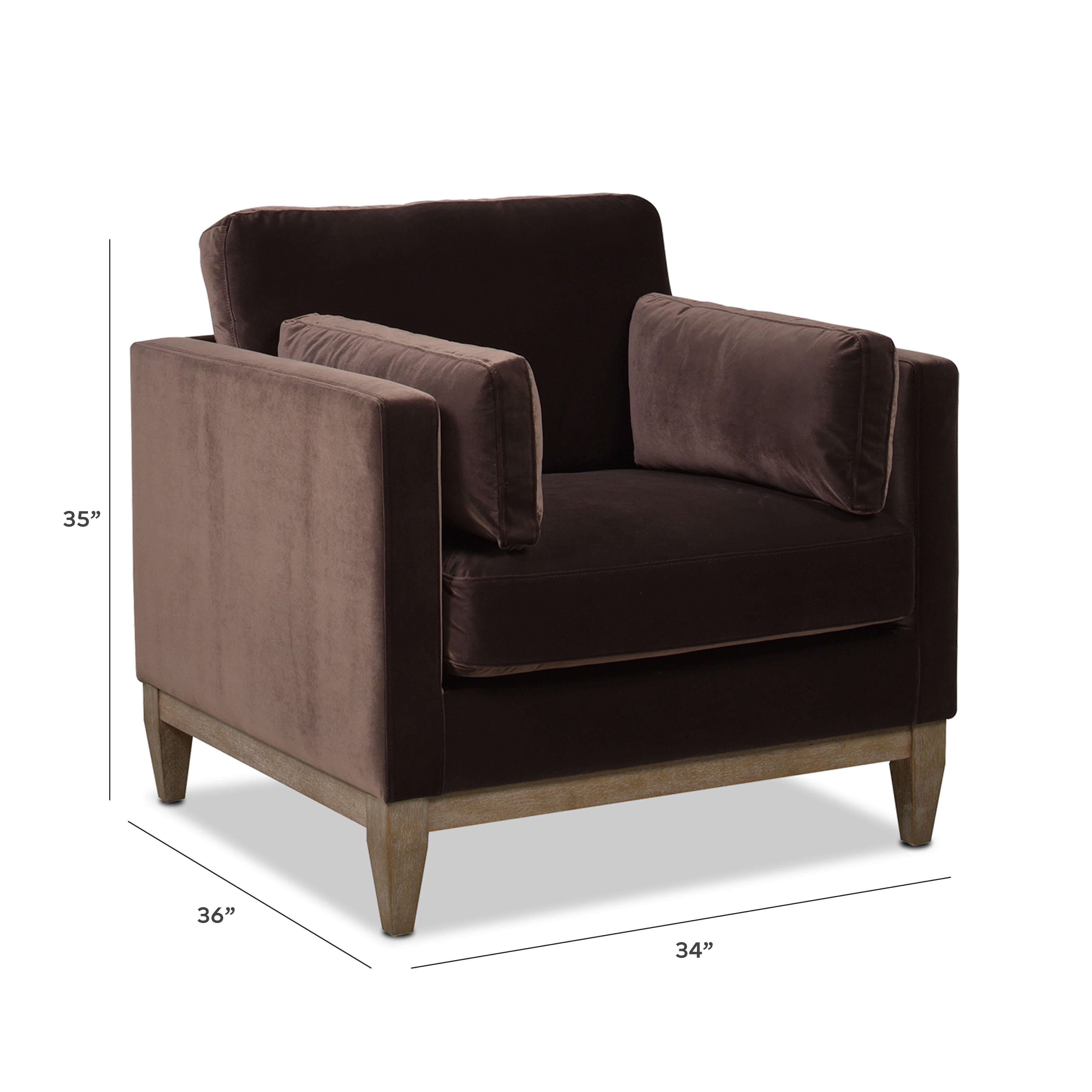 Jennifer Taylor Home Knox Knox Arm Chair, Deep Brown, large