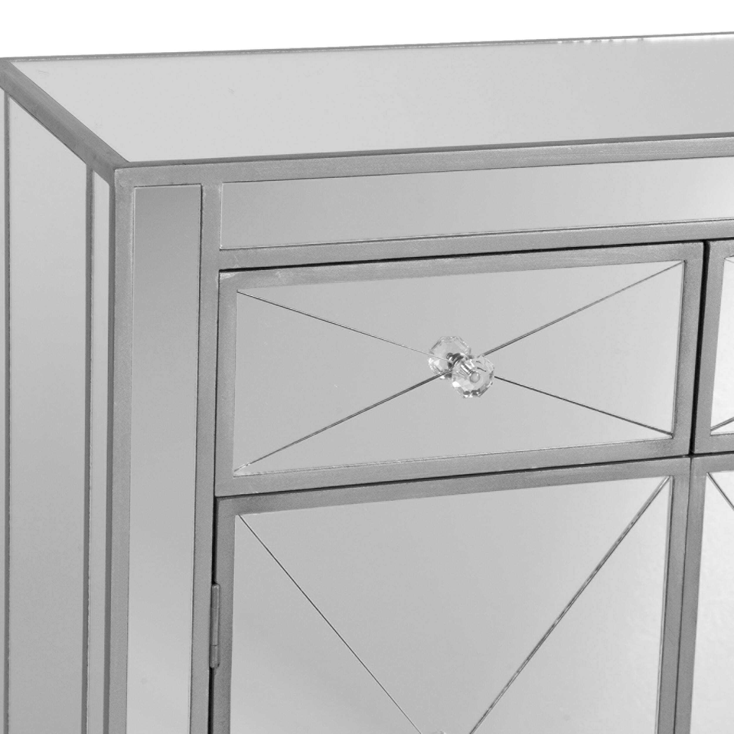 Southern Enterprises Celine Mirrored Cabinet, , large