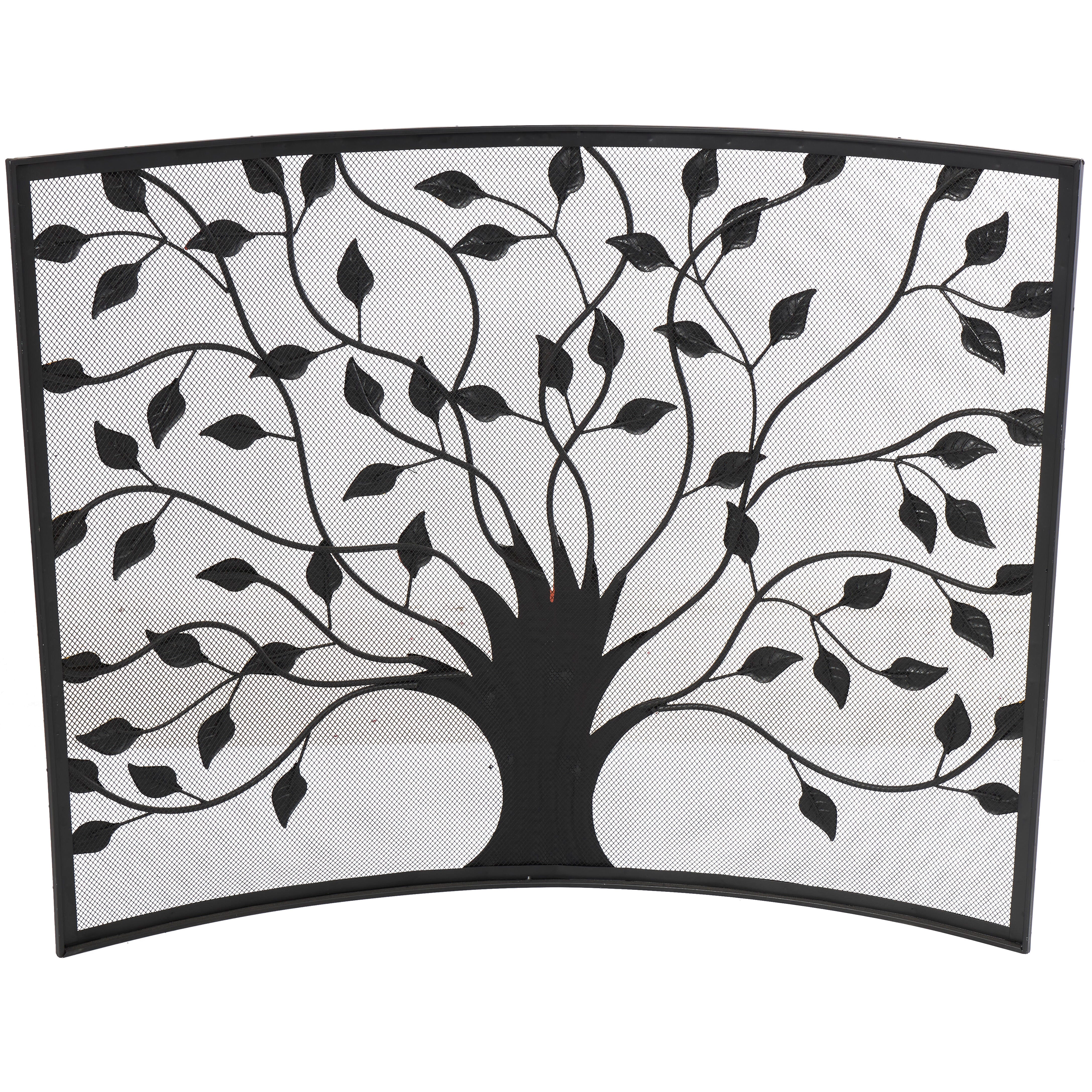 Bayberry Lane Green Metal Fireplace Screen, , large