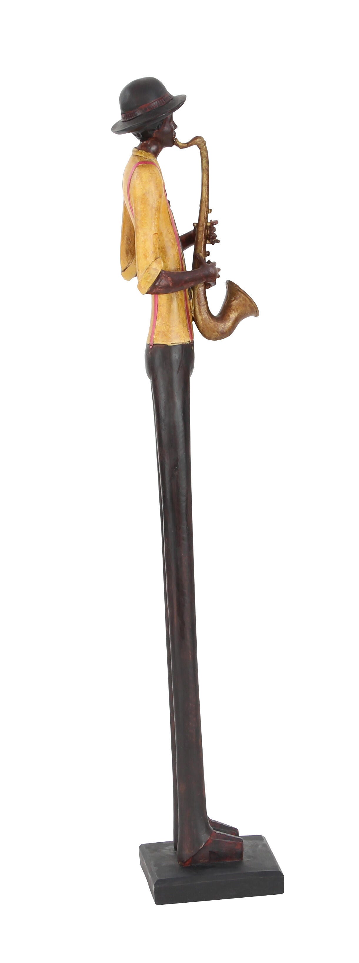 Bayberry Lane Eclectic Jazz Band Musician Sculpture Set, Brown, large