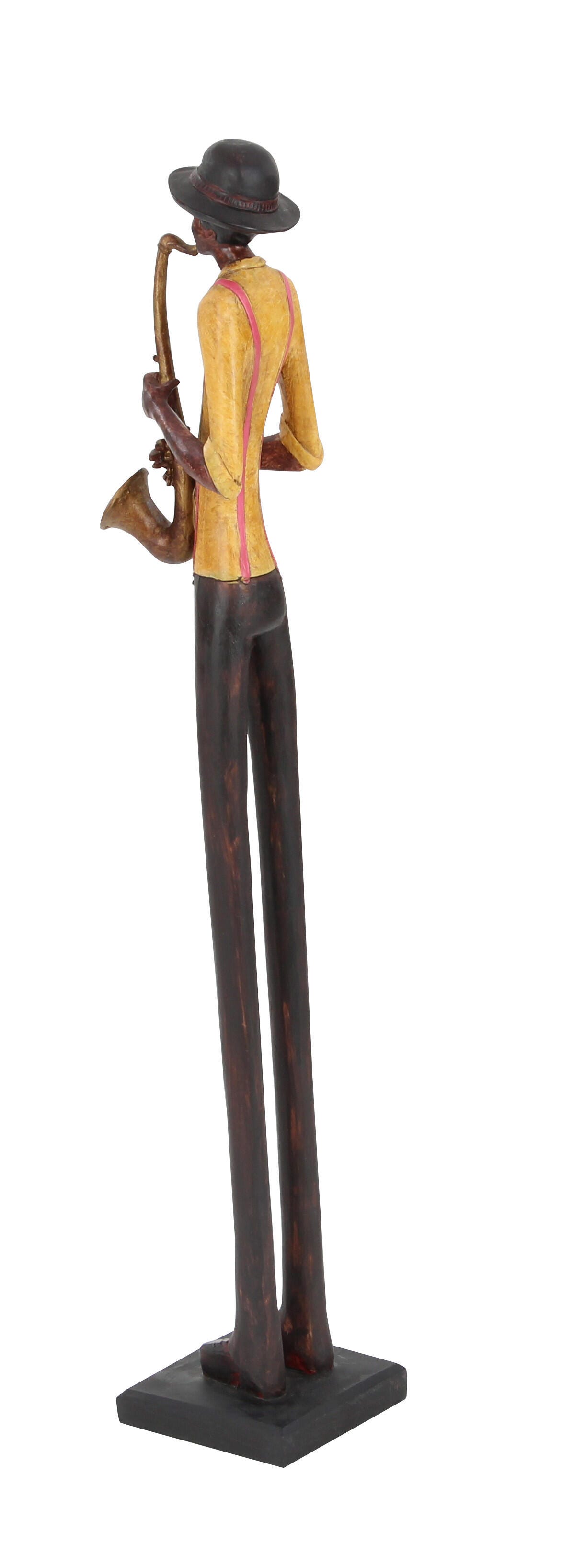Bayberry Lane Eclectic Jazz Band Musician Sculpture Set, Brown, large