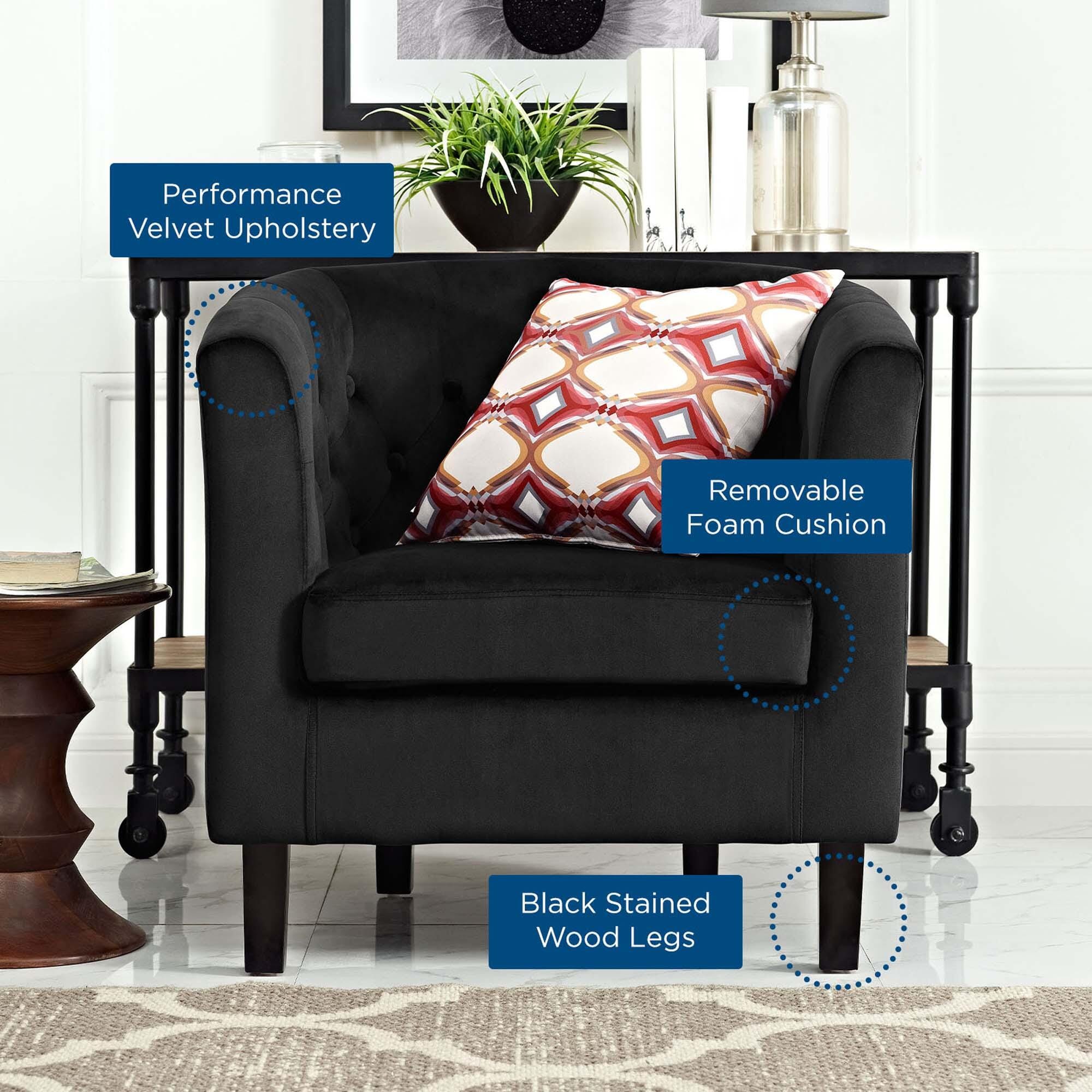 Modway Prospect Solid Accent Chair, , rollover