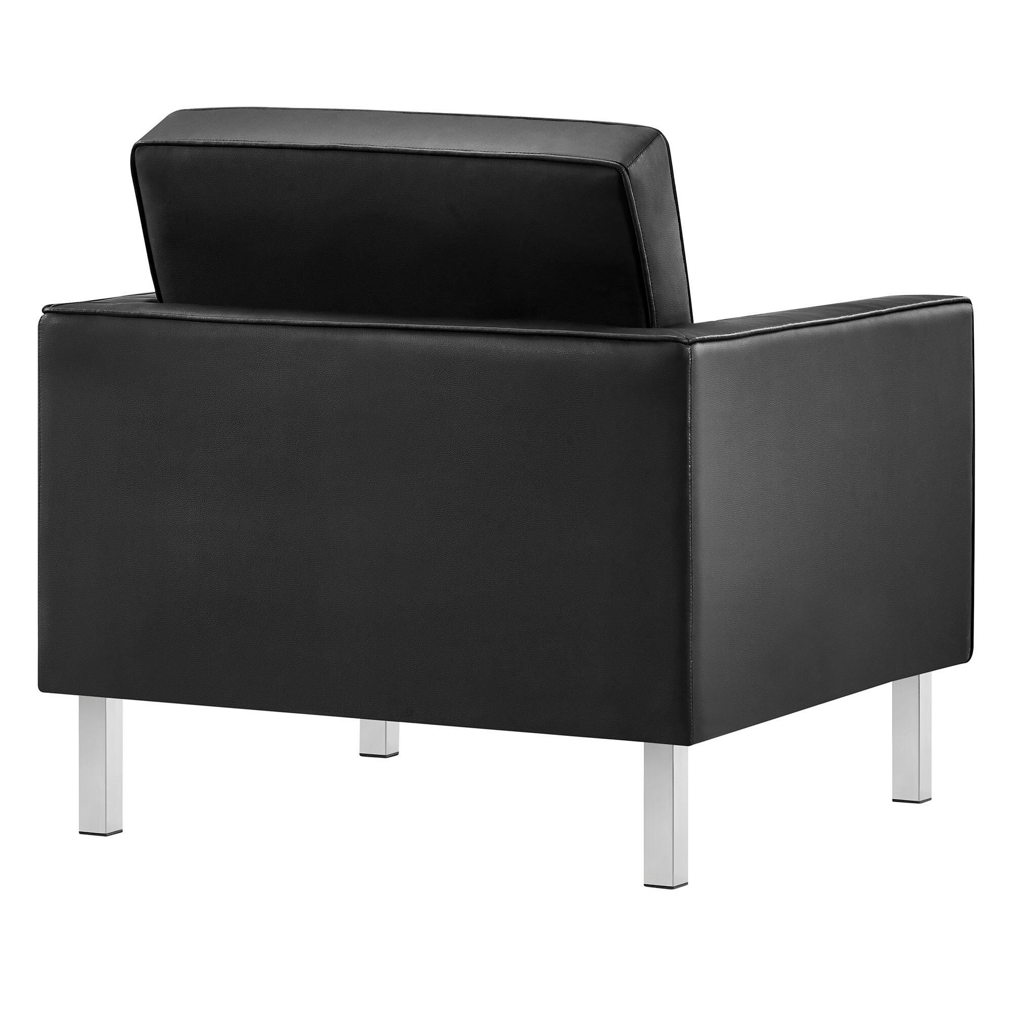 Modway Loft Accent Chair, Black, large
