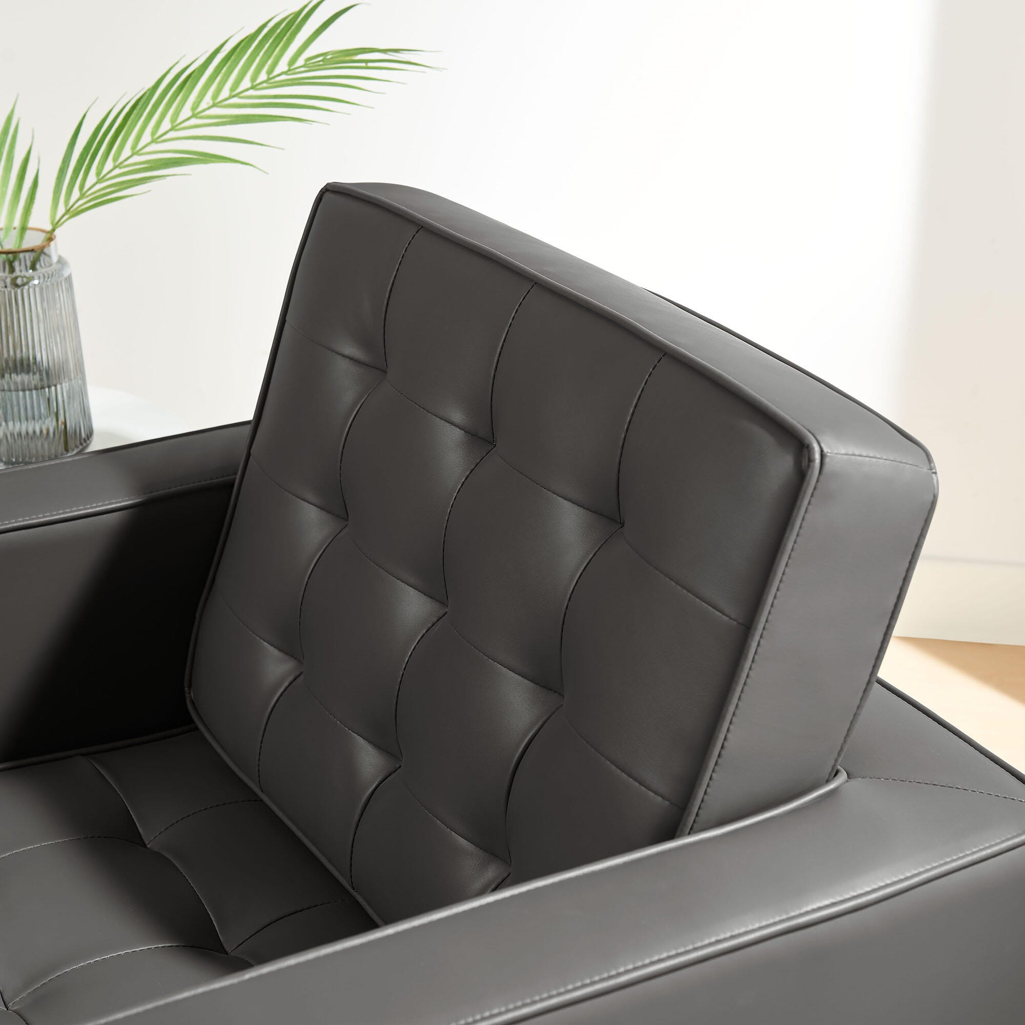 Modway Loft Accent Chair, Gray, large