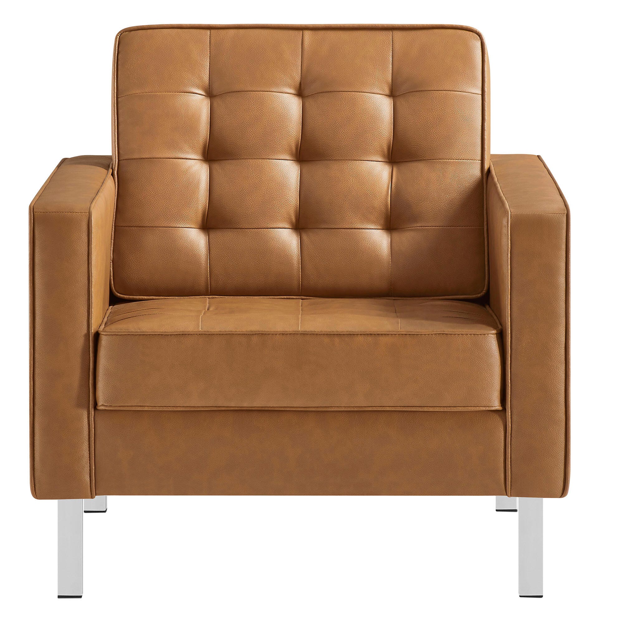 Modway Loft Accent Chair, Tan, large