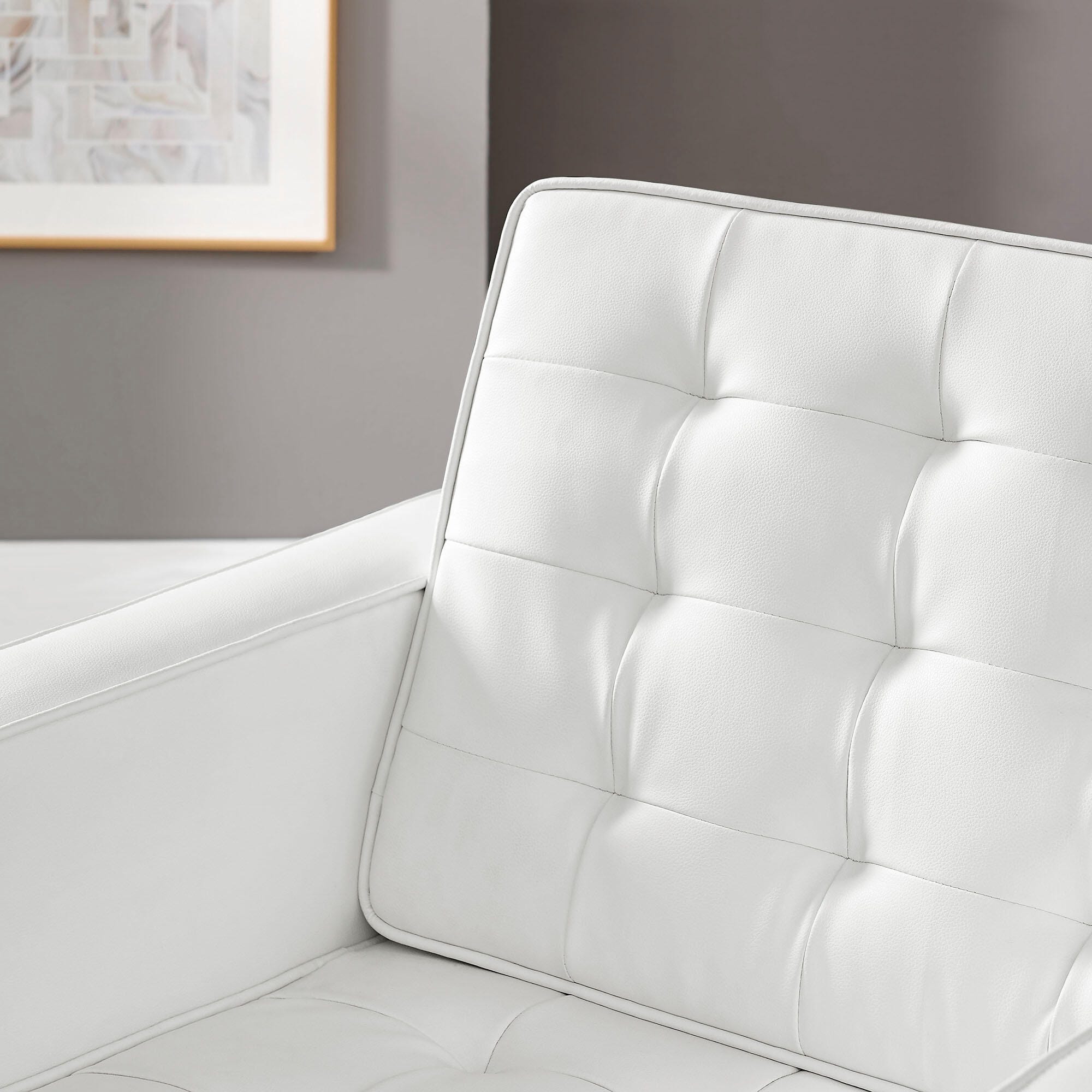 Modway Loft Accent Chair, White, rollover