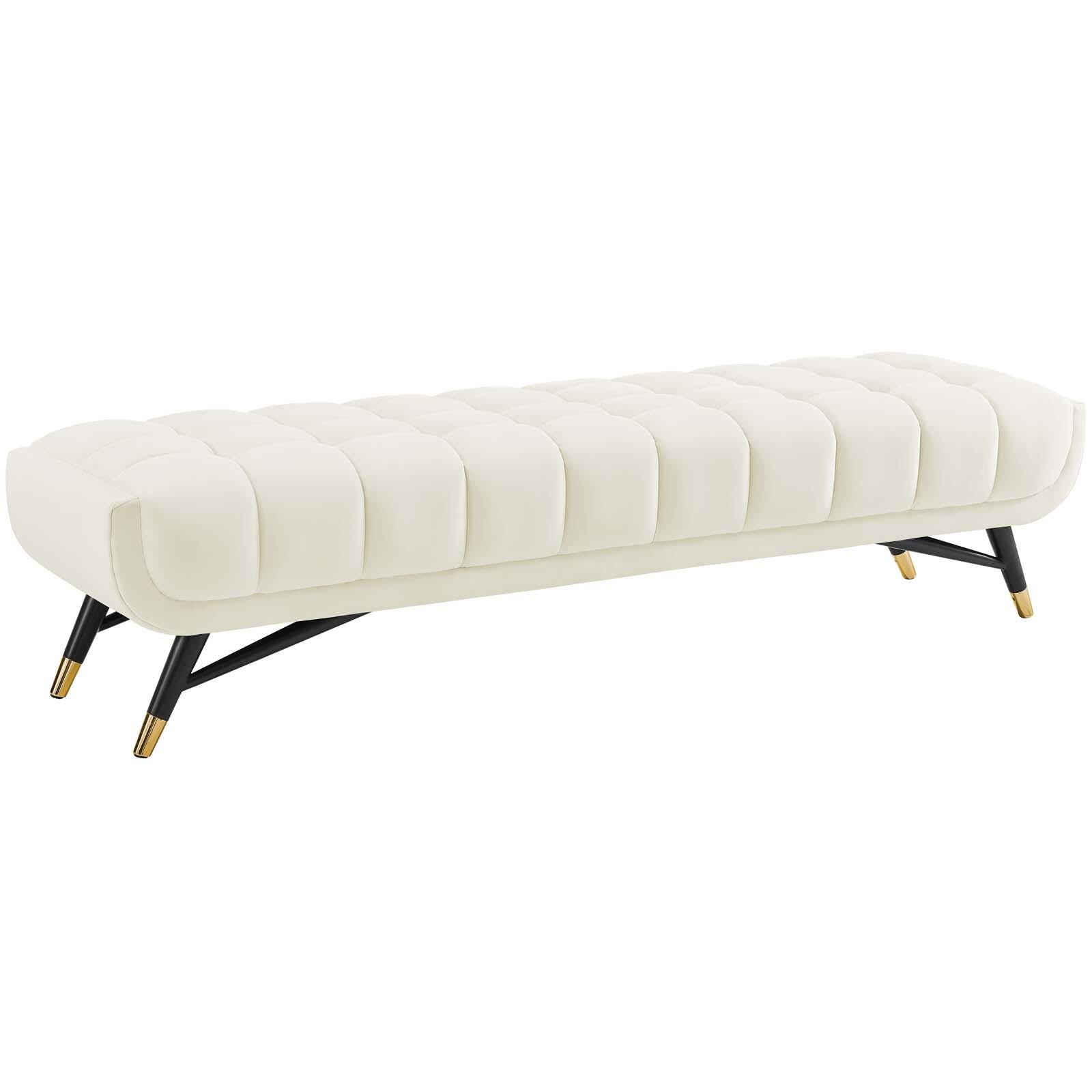 Modway Adept Bench, Ivory, large