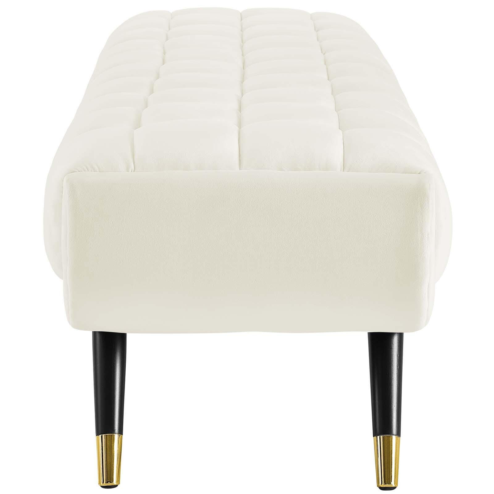 Modway Adept Bench, Ivory, large