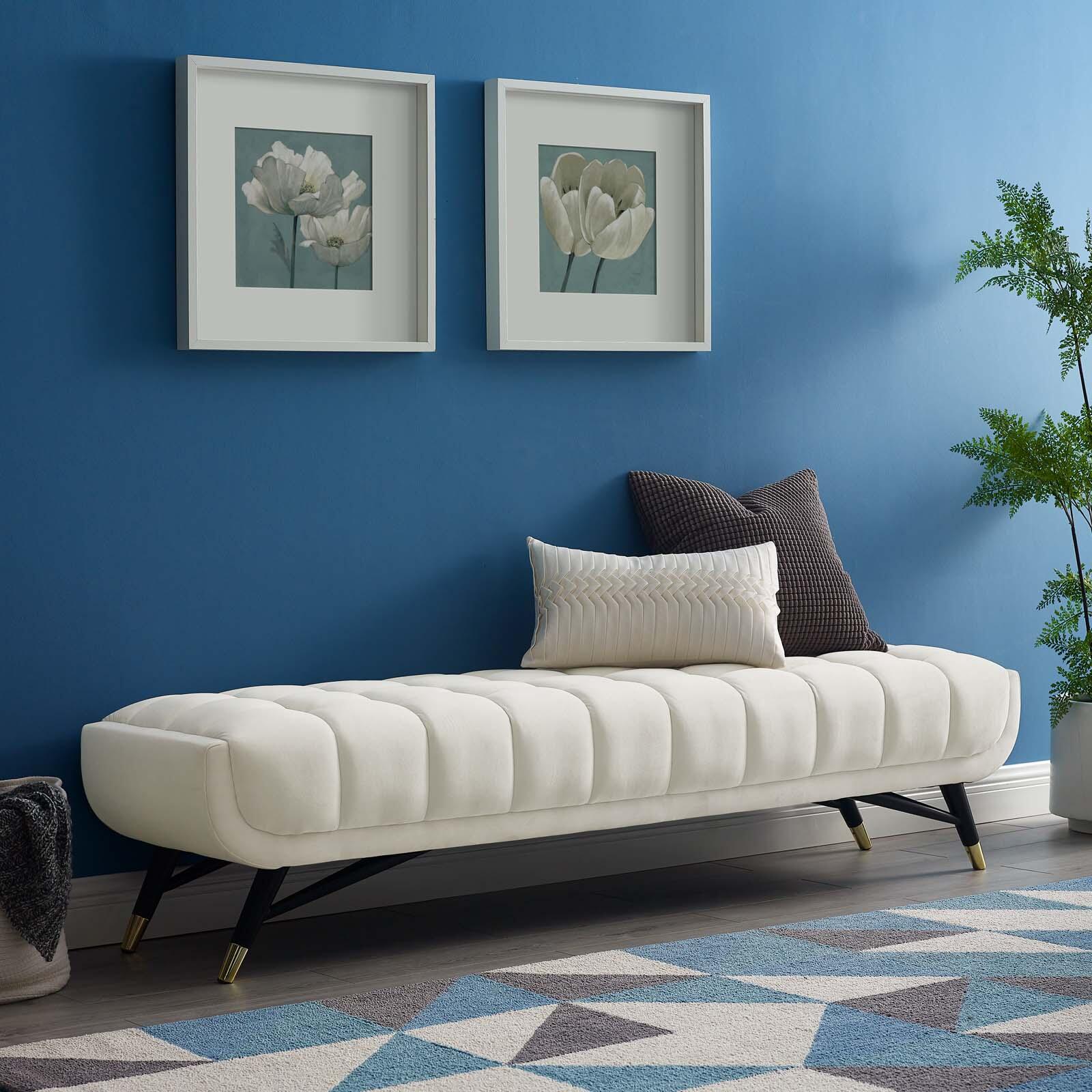 Modway Adept Bench, Ivory, large