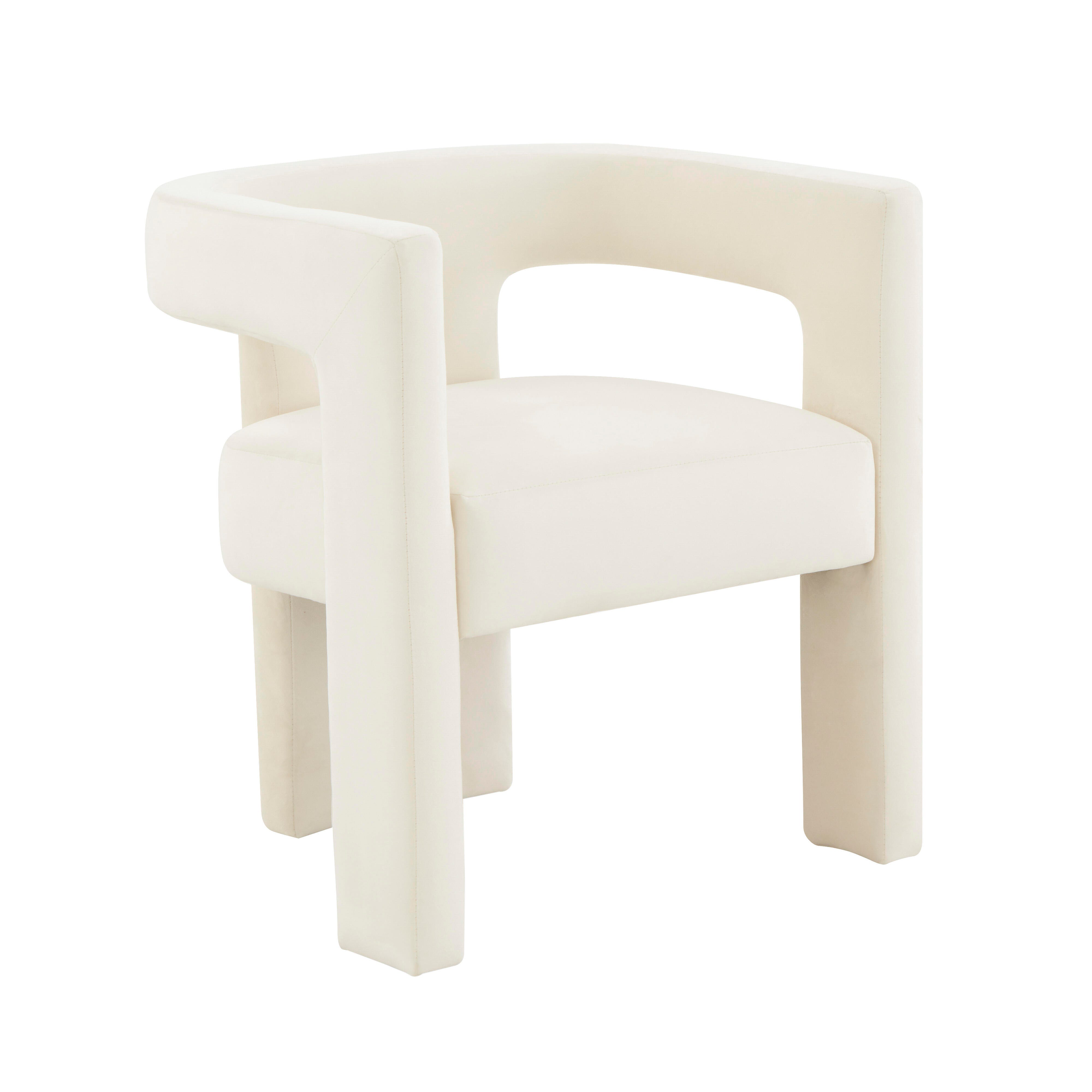 TOV Furniture Sloane Chair, Cream, large