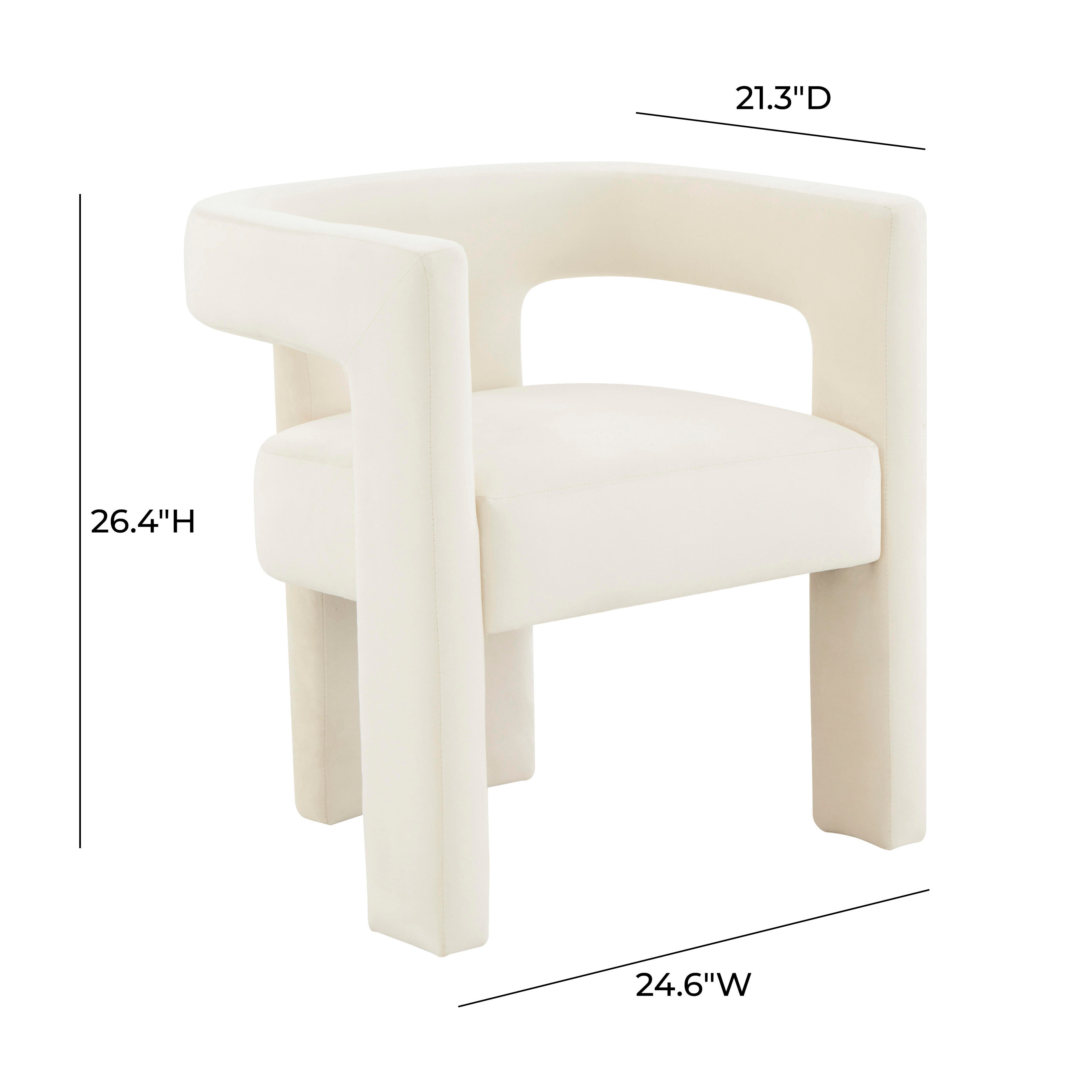 TOV Furniture Sloane Chair, Cream, large