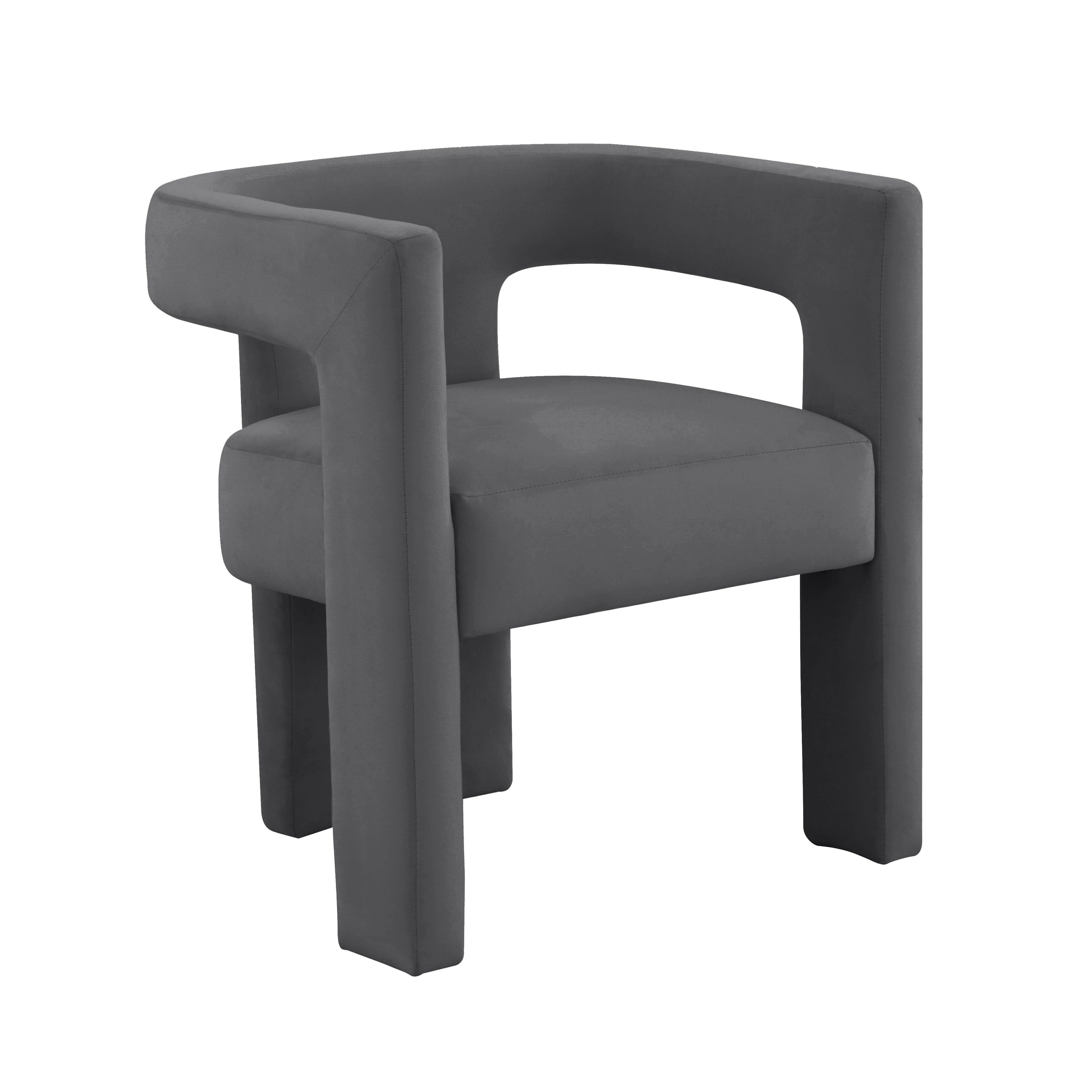 TOV Furniture Sloane Chair, Dark Gray, large