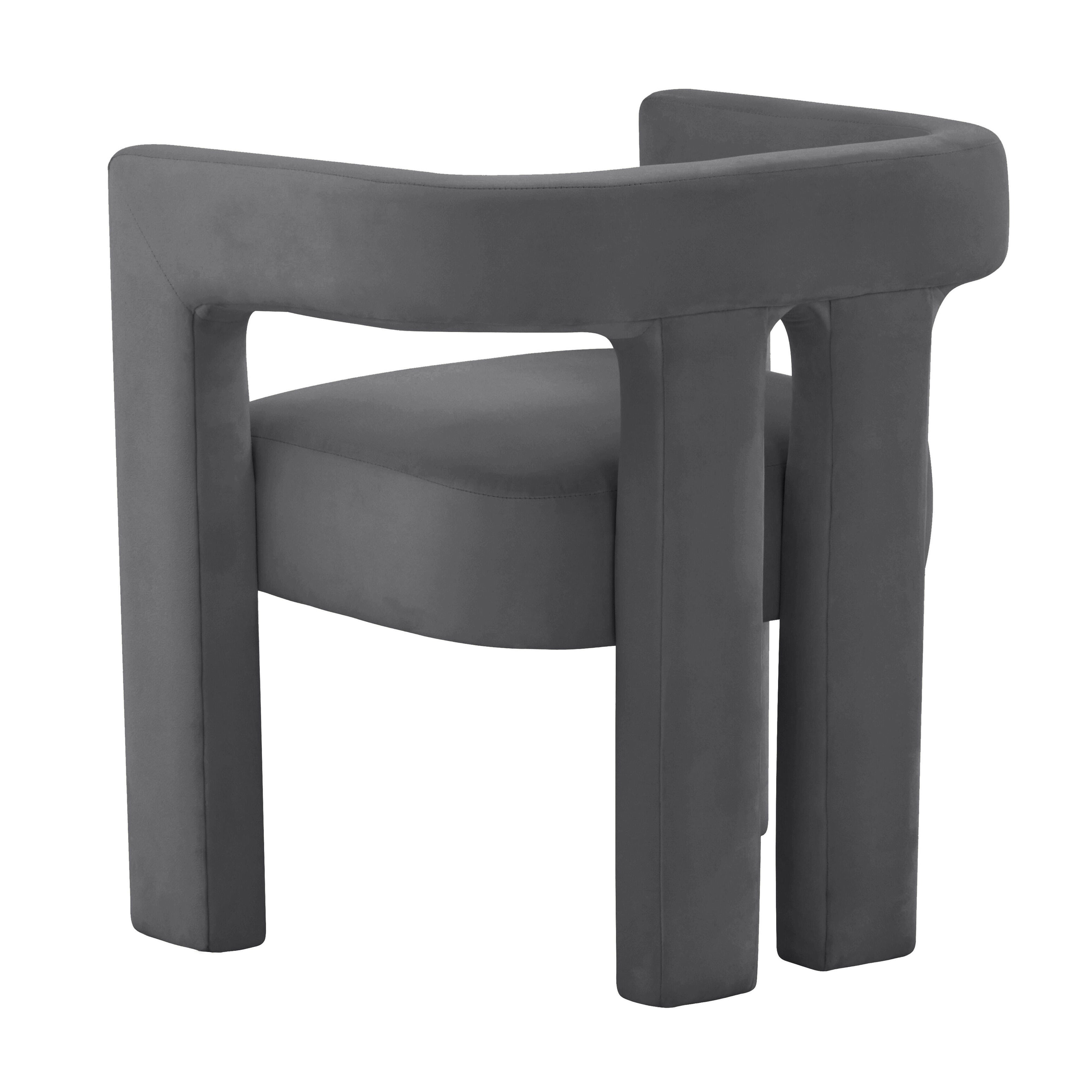 TOV Furniture Sloane Chair, Dark Gray, large
