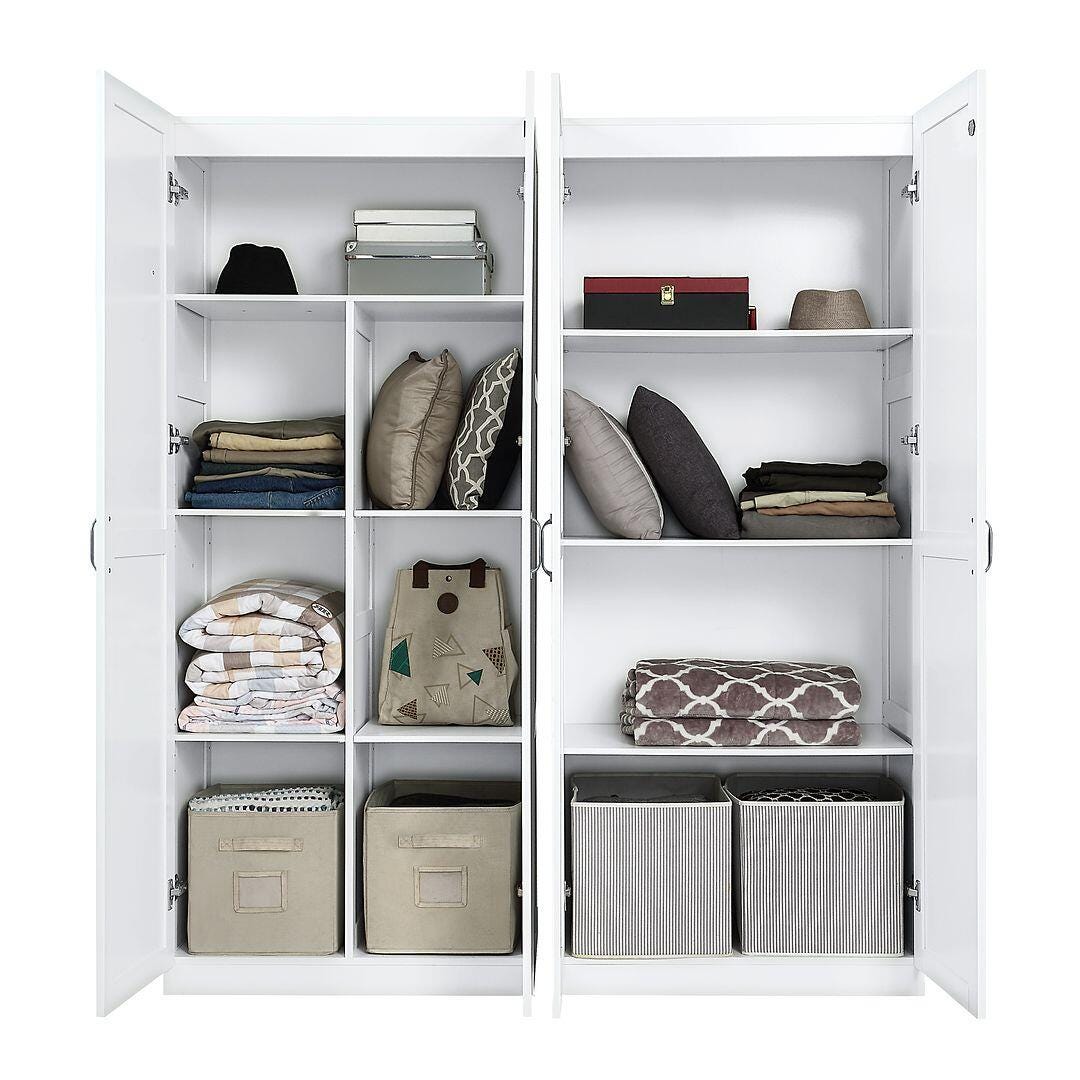 Hopkins Storage Closet 4.0 (Set of 2), White, large