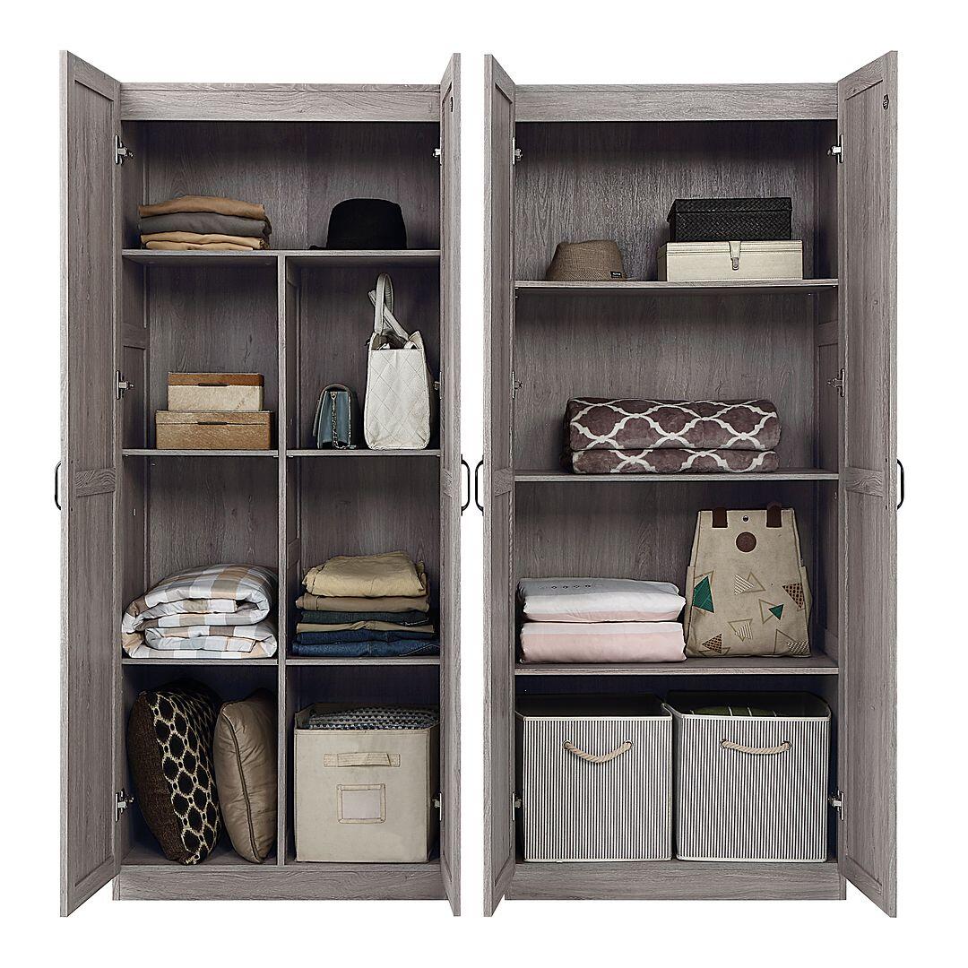 Hopkins Storage Closet 4.0 (Set of 2), Gray, large