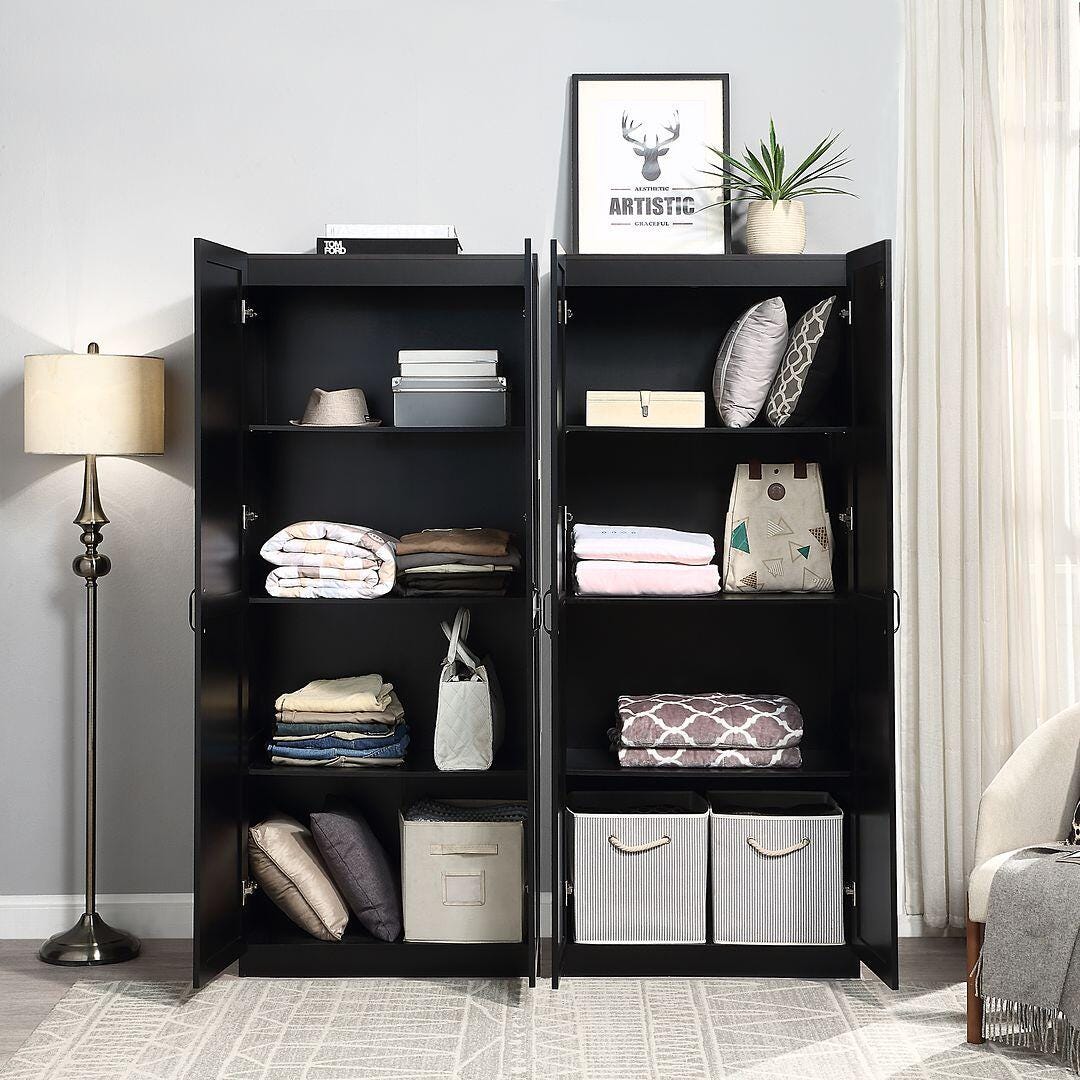 Hopkins Storage Closet 3.0 (Set of 2), Black, large
