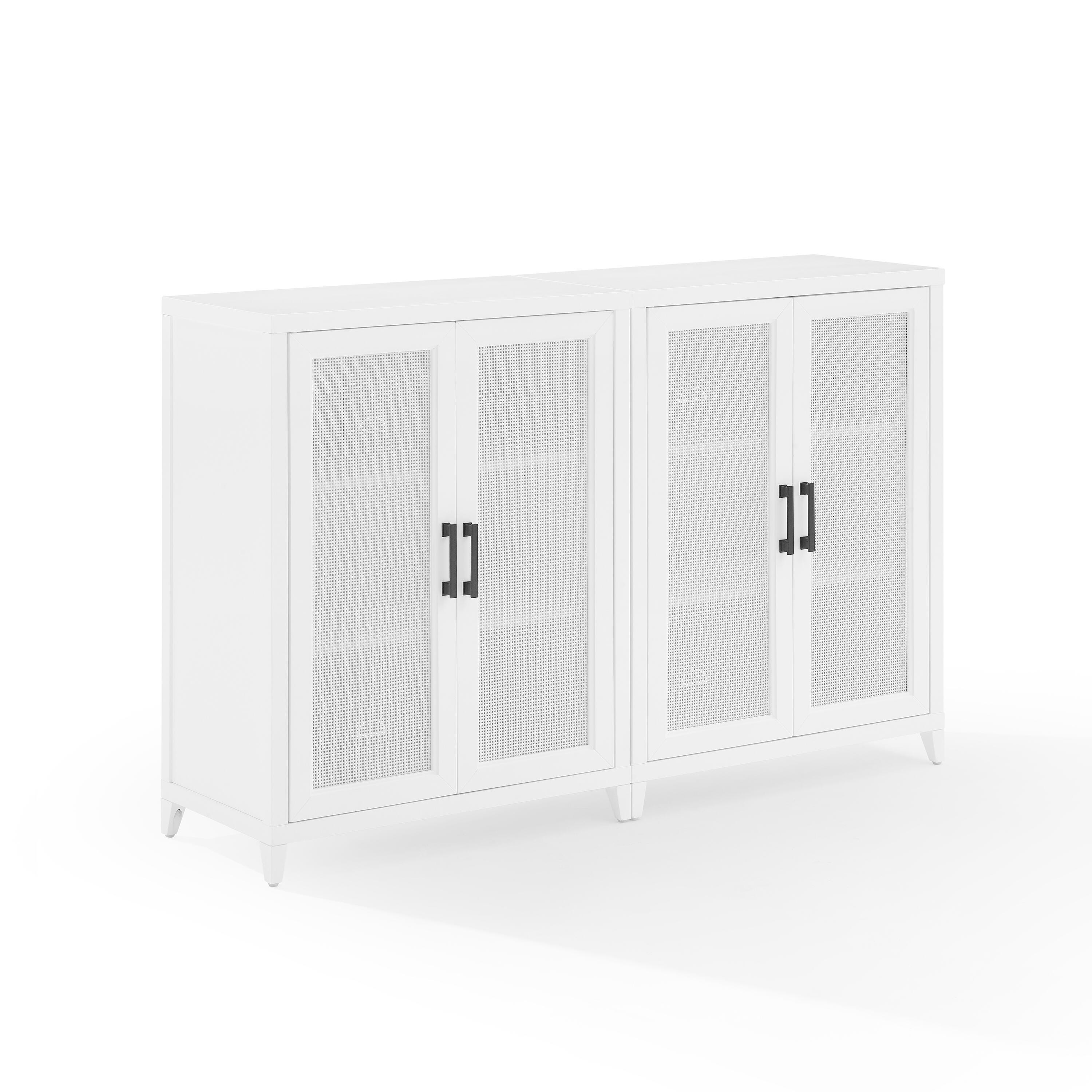 Crosley Furniture Milo Media Sideboard Cabinet Set of 2