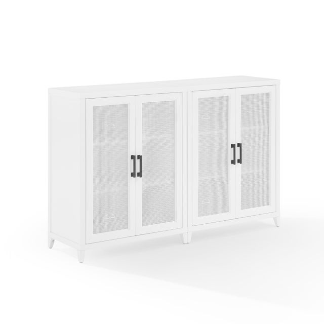Crosley Furniture Milo Media Sideboard Cabinet Set of 2