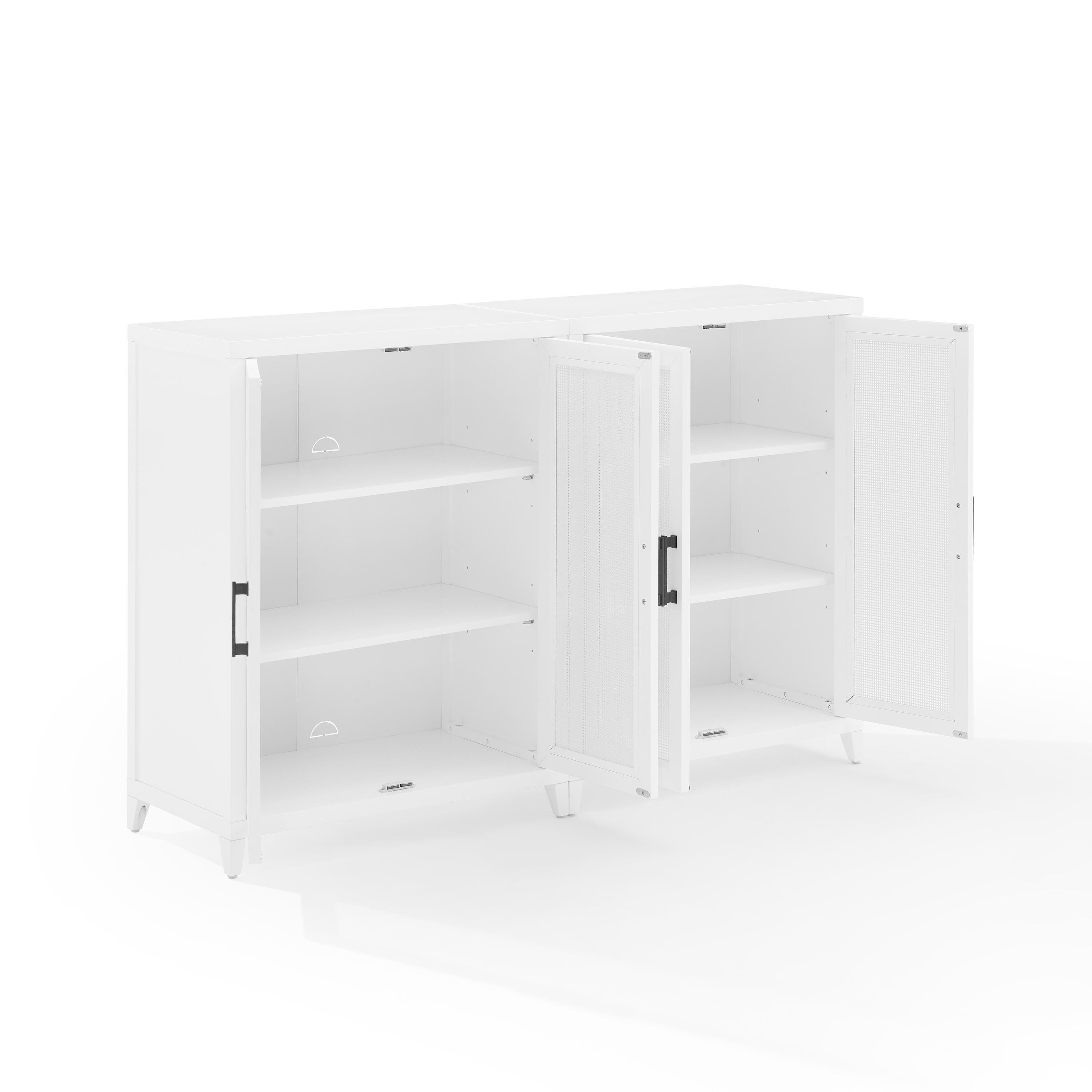Crosley Furniture Milo Media Sideboard Cabinet Set of 2, , large