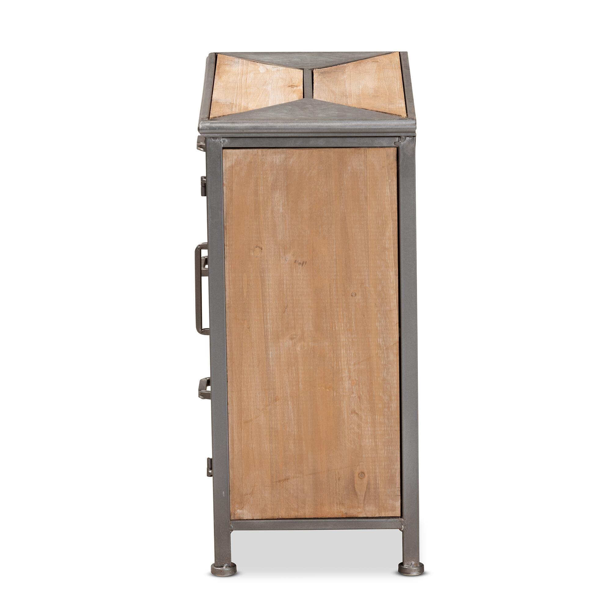 Baxton Studio Laurel Wood 3-Drawer Storage Cabinet, , large