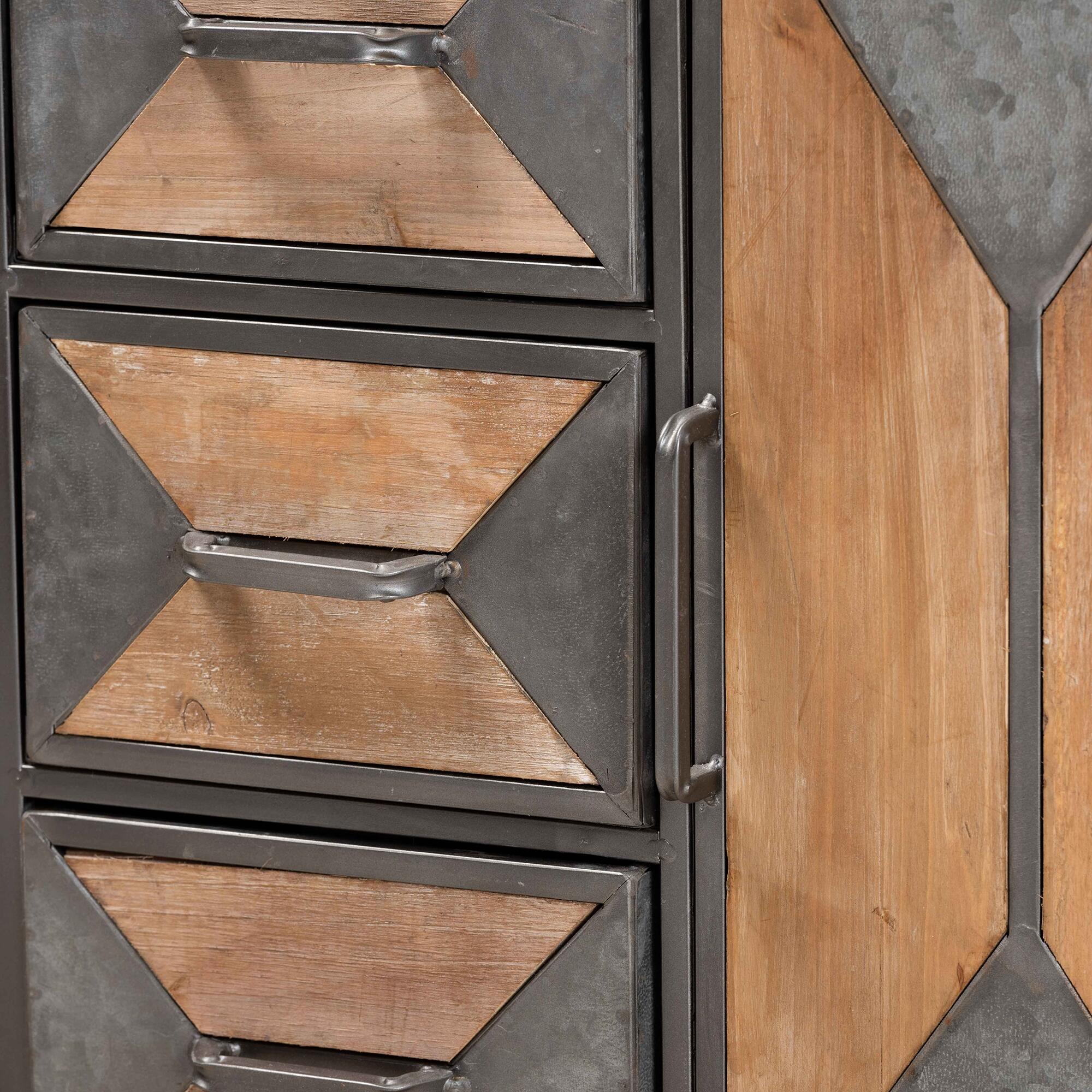 Baxton Studio Laurel Wood 3-Drawer Storage Cabinet, , large