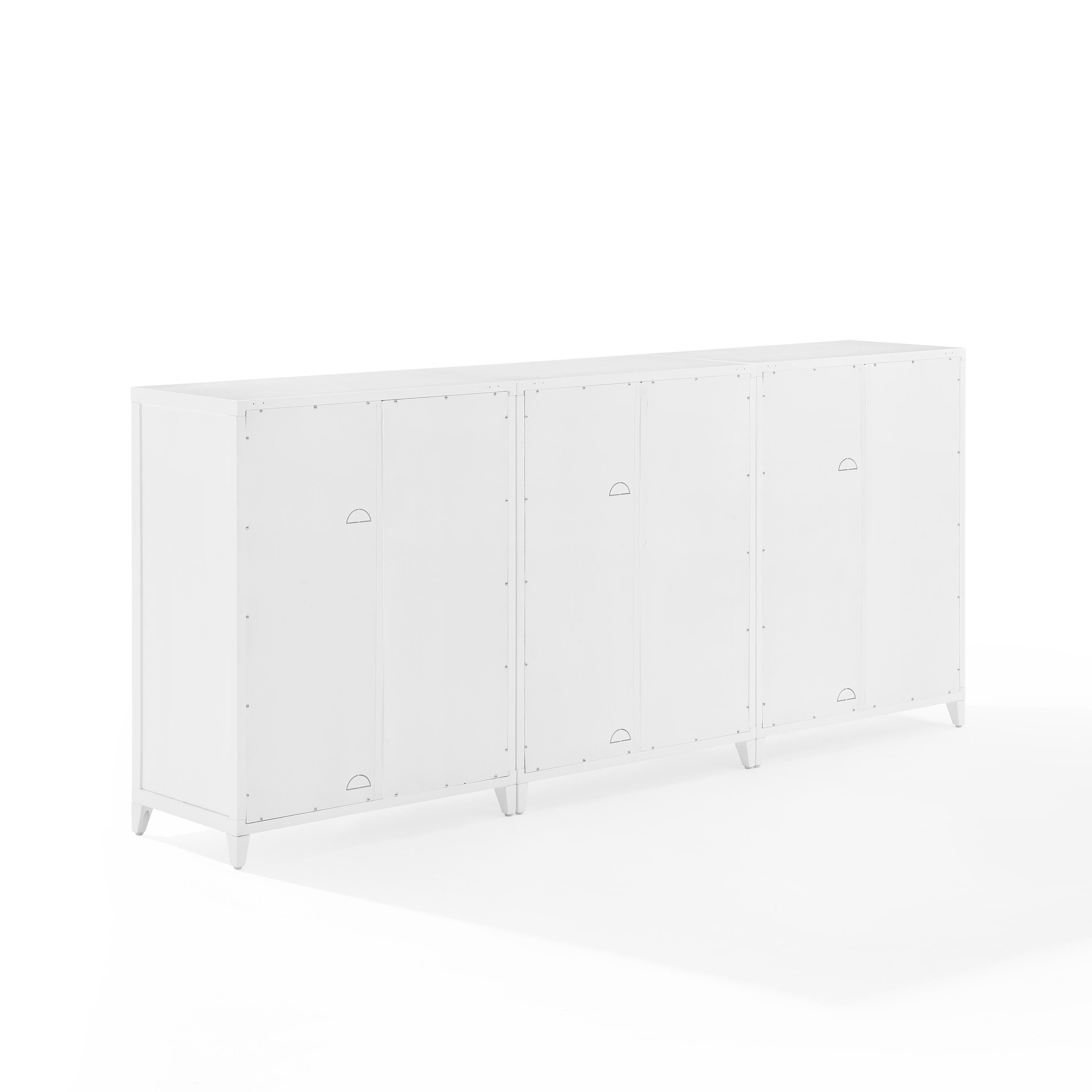 Crosley Furniture Milo Media Sideboard Cabinet Set of 3, , large