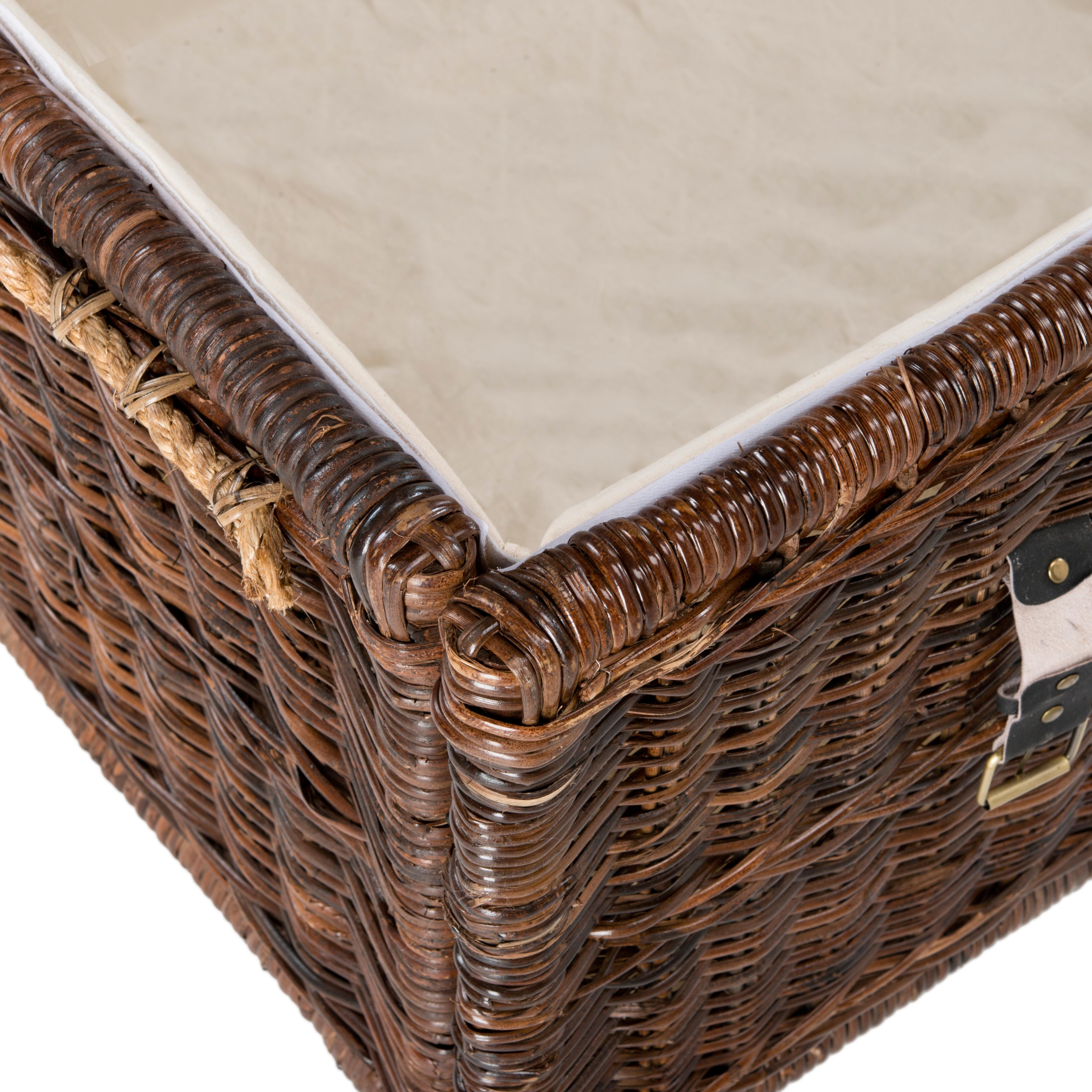 happimess Caden 46" Wicker Storage Trunk, , large