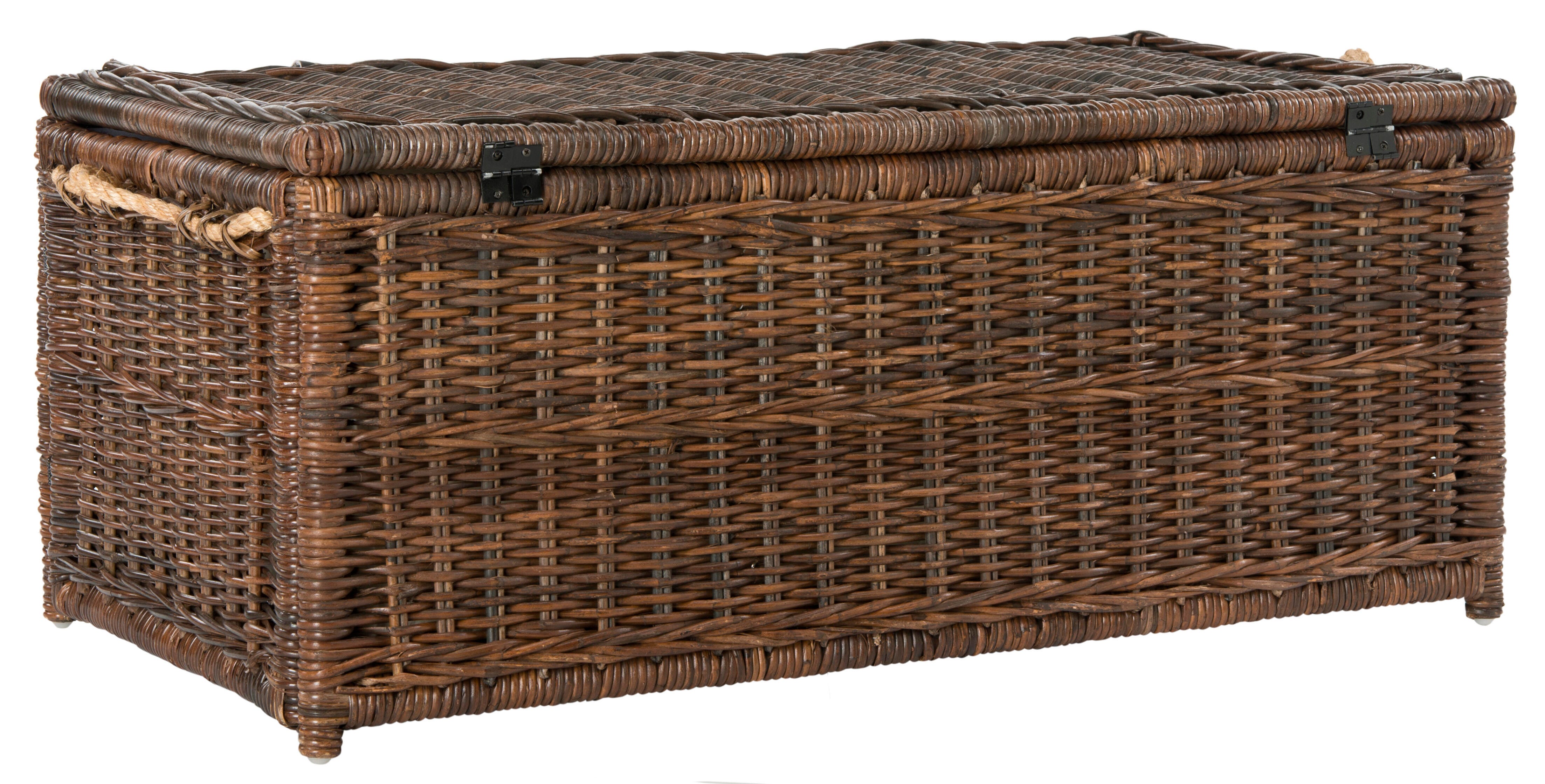 happimess Caden 46" Wicker Storage Trunk, , large